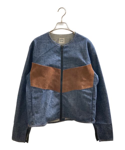 中古・古着通販】SUNSEA (サンシー) Denim Suede Blouson インディゴ