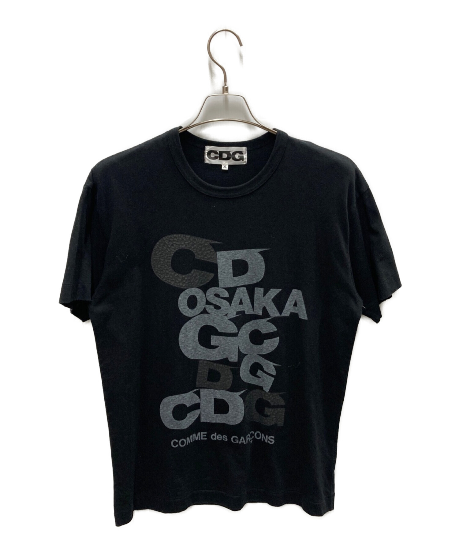 COMME des GARCONS (コムデギャルソン) プリントカットソー ブラック サイズ:XL