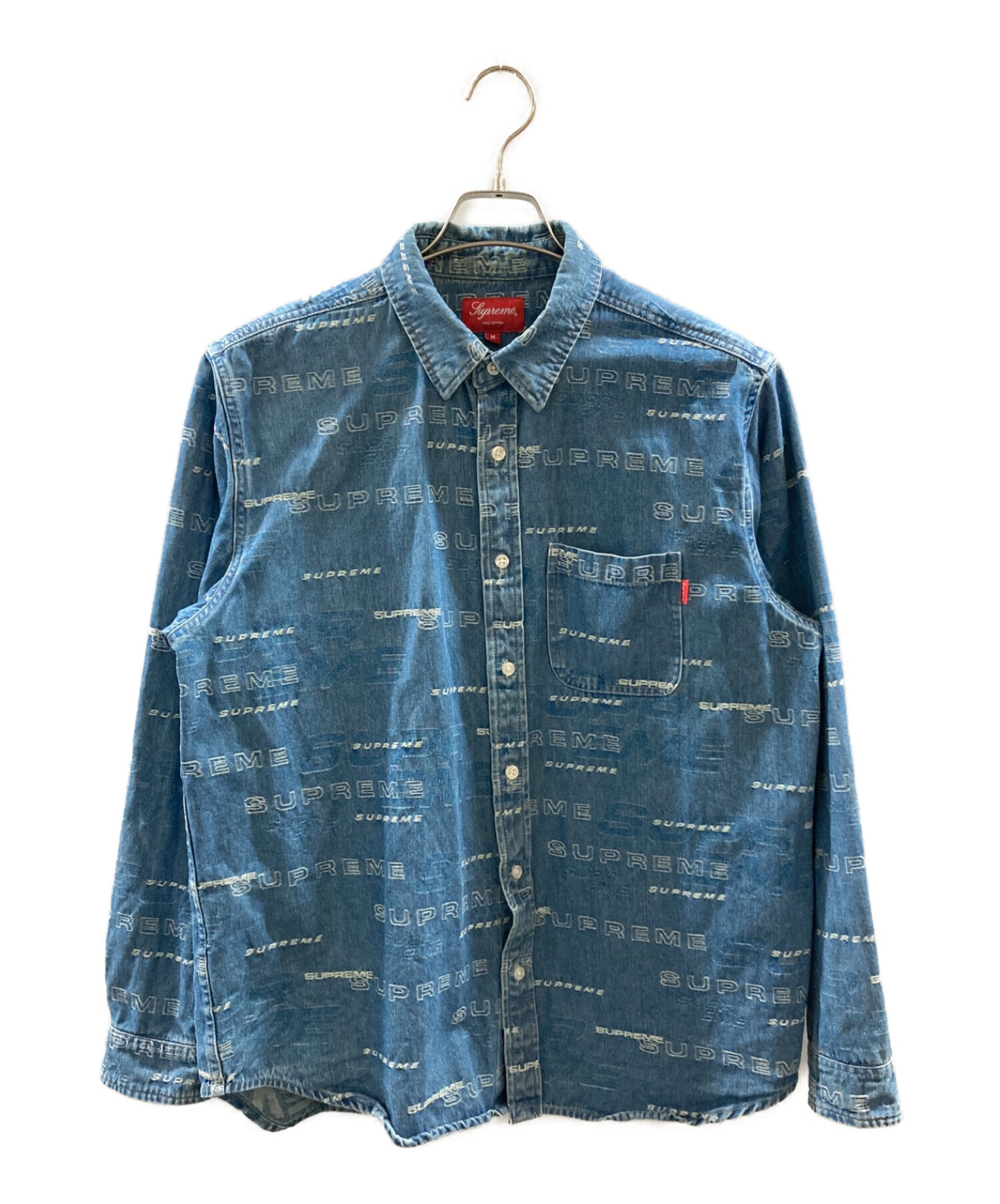 中古・古着通販】SUPREME (シュプリーム) Dimensions Logo Denim Shirt