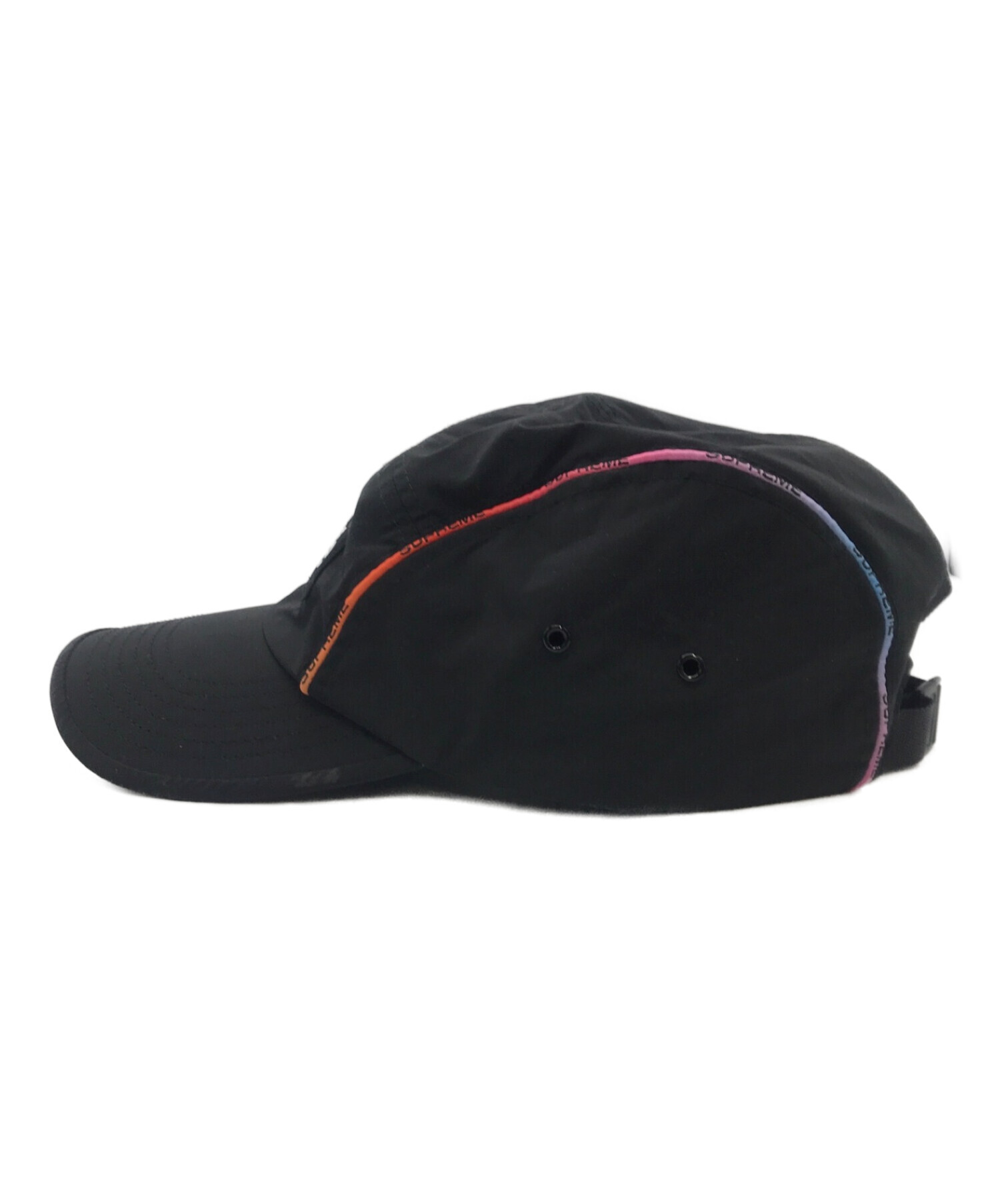 SUPREME (シュプリーム) Gradient Piping Camp Cap ブラック