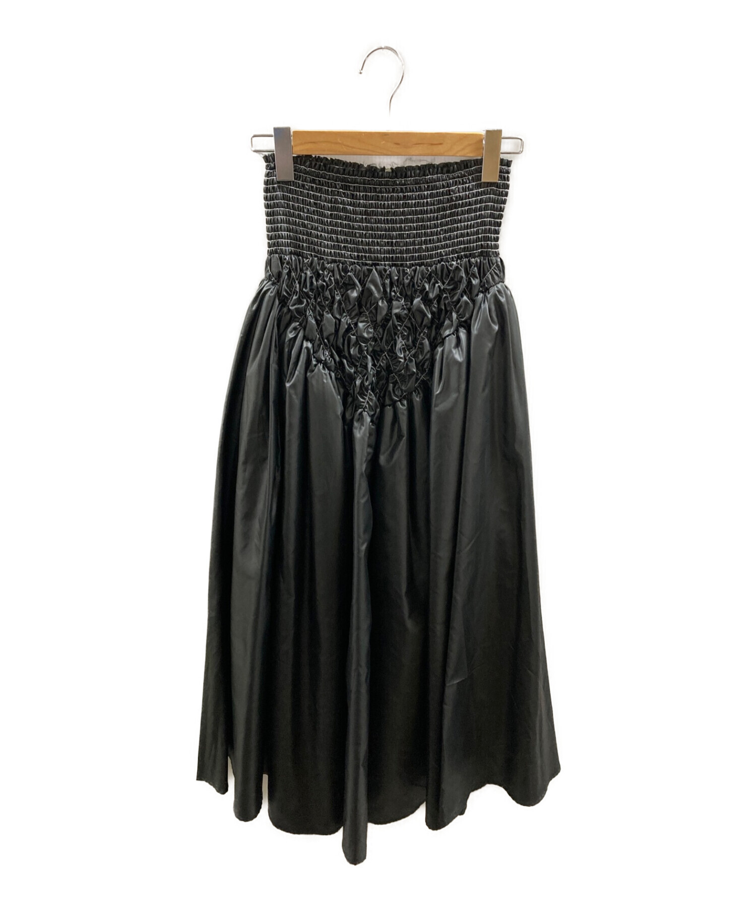 MAISON SPECIAL (メゾンスペシャル) ハンドシャーリングボリュームタフタスカート ブラック サイズ:FREE
