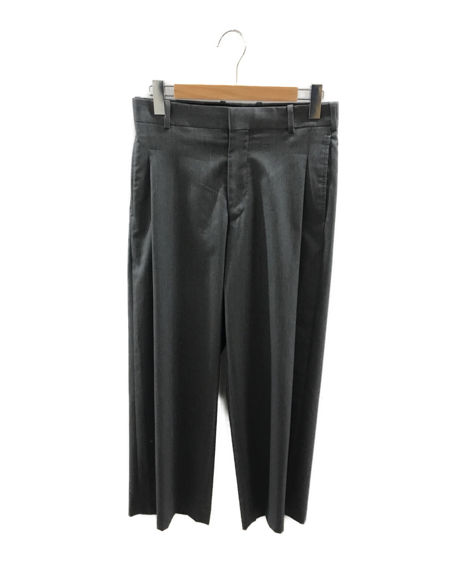 N.HOOLYWOOD (エヌ ハリウッド) 1TUCK SLACKS グレー サイズ:36