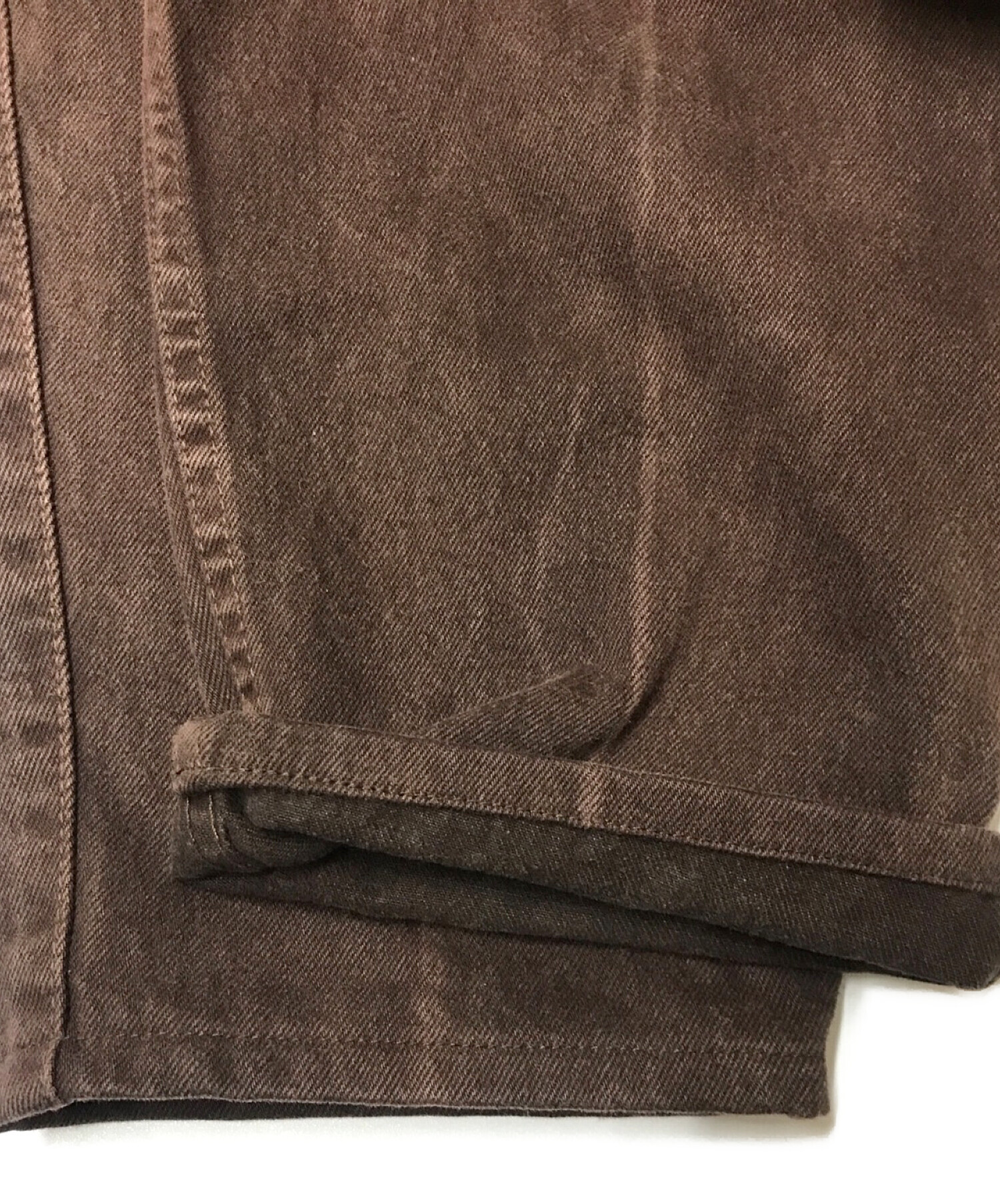 Levi's SILVER TAB (リーバイス シルバータブ) [古着]タックデニムバギーパンツ ブラウン サイズ:W33×L32