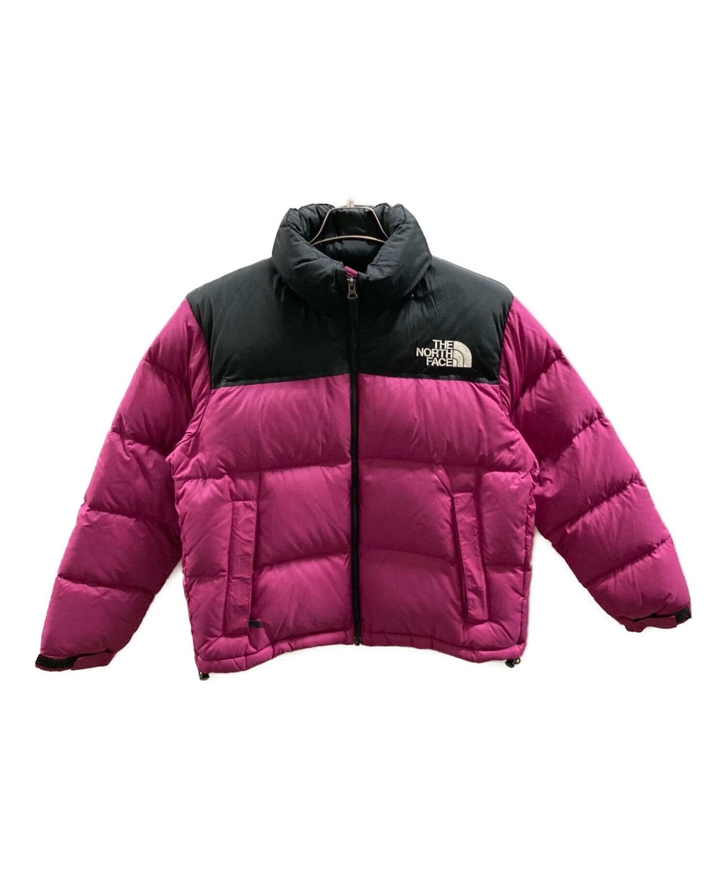 THE NORTH FACE (ザ ノース フェイス) ショートヌプシジャケット ロックスベリーピンク/ピンク×ブラック サイズ:L