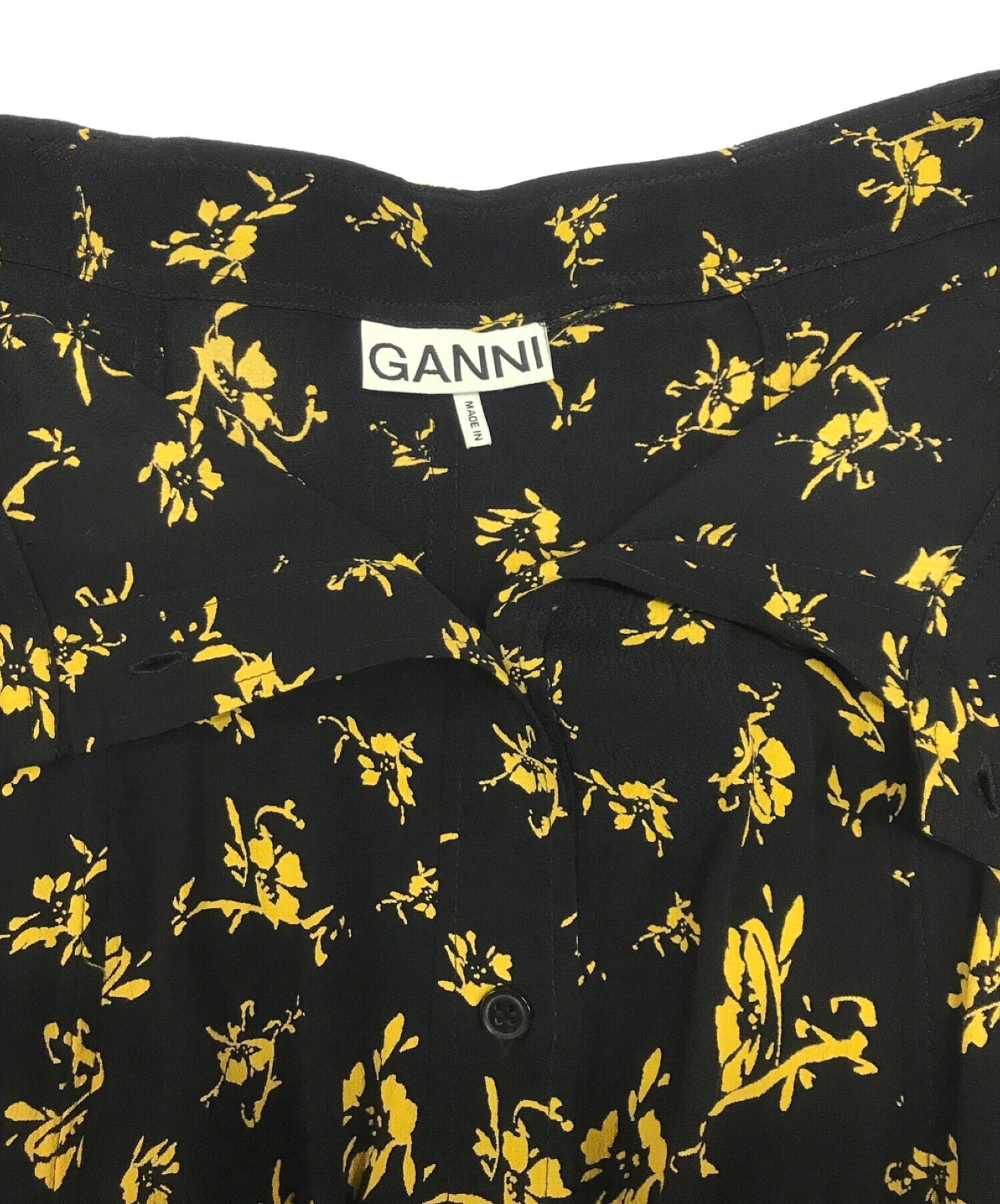 まとめ買い歓迎 Ganni Cotton フラワープリントスカート サイズ：36 ...