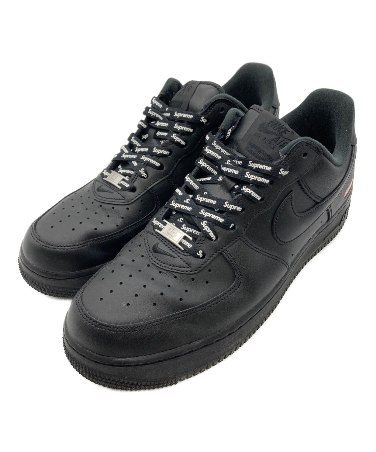 NIKE×Supreme (ナイキ× シュプリーム) AIR FORCE 1 LOW/SUPREME ブラック サイズ:28