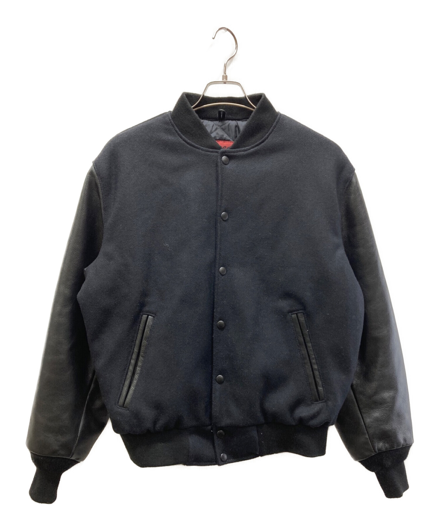 REED SPORTSWEAR VARSITY JACKET BLACK防寒 - スタジャン