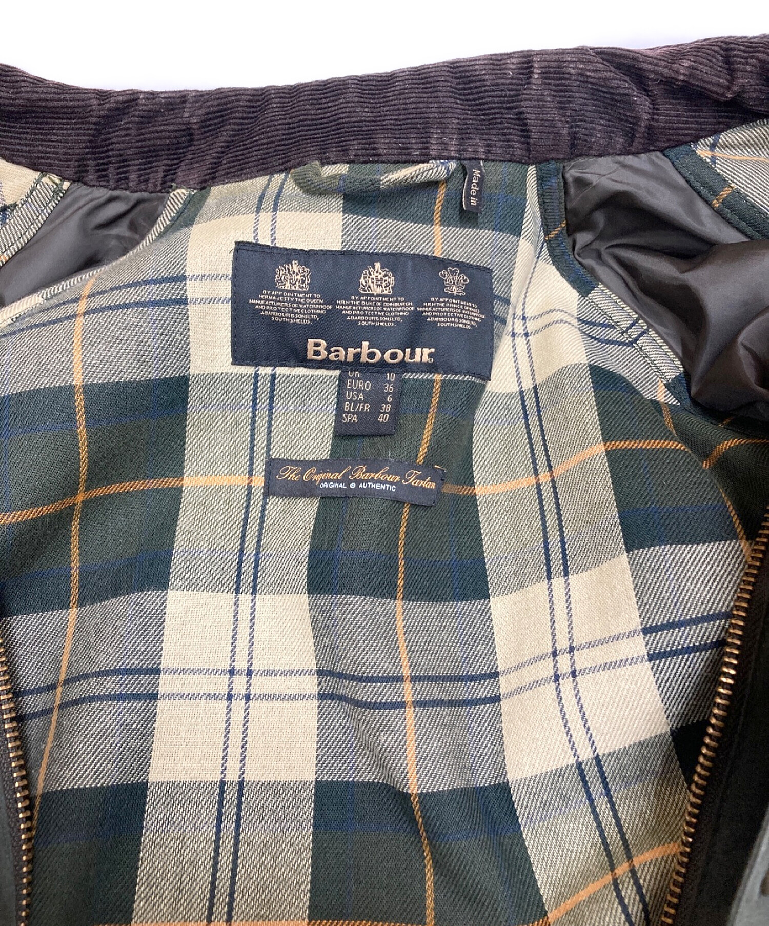 中古・古着通販】Barbour (バブアー) ビデイル セージグリーン サイズ