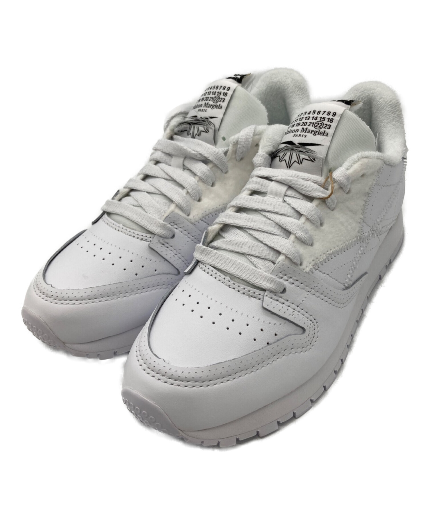 Maison Margiela (メゾンマルジェラ) REEBOK (リーボック) Classic Leather Memory Of ホワイト  サイズ:24㎝（US7）