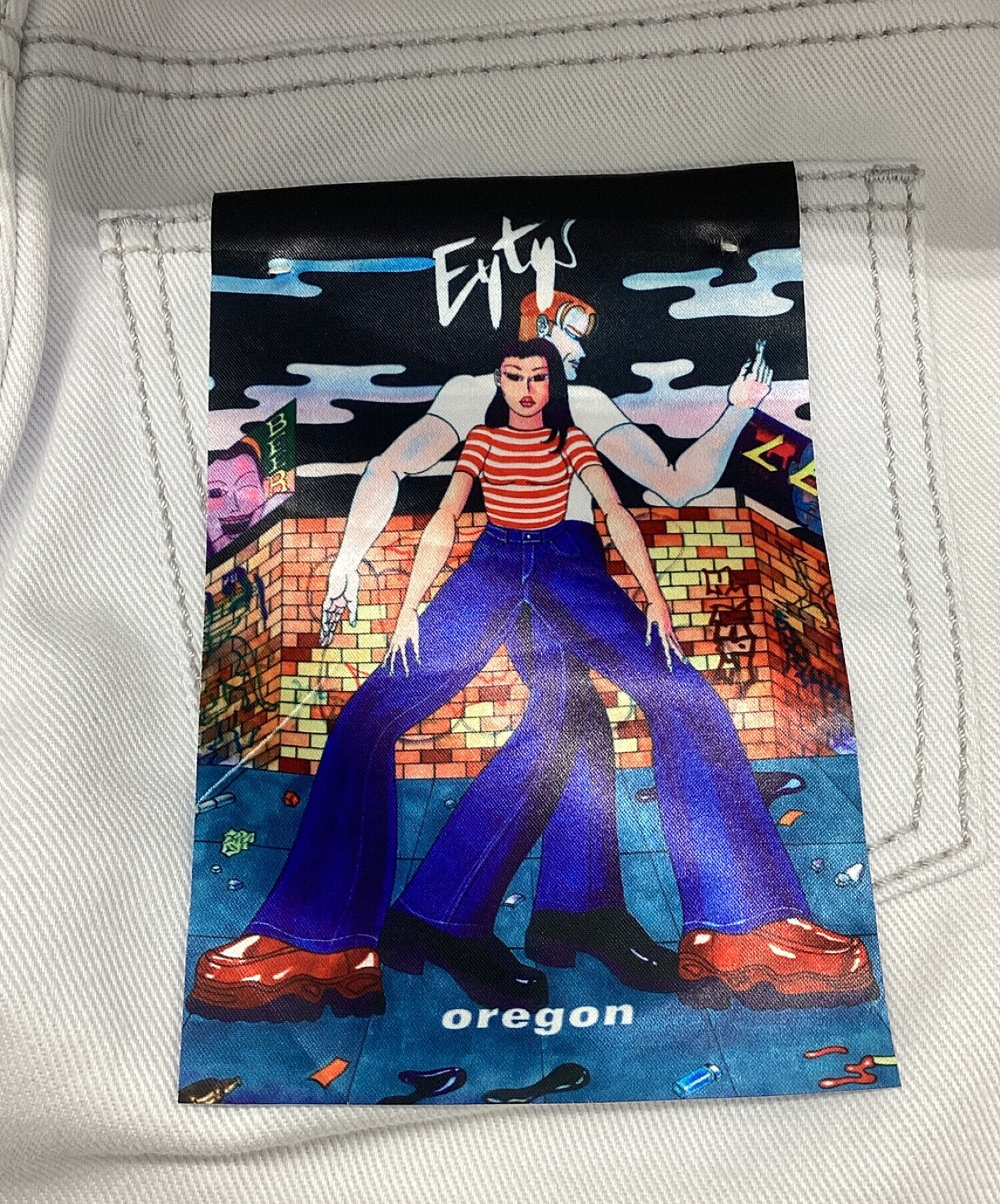 Eytys (エイティス) OREGON フレアデニムパンツ ホワイト サイズ:W27