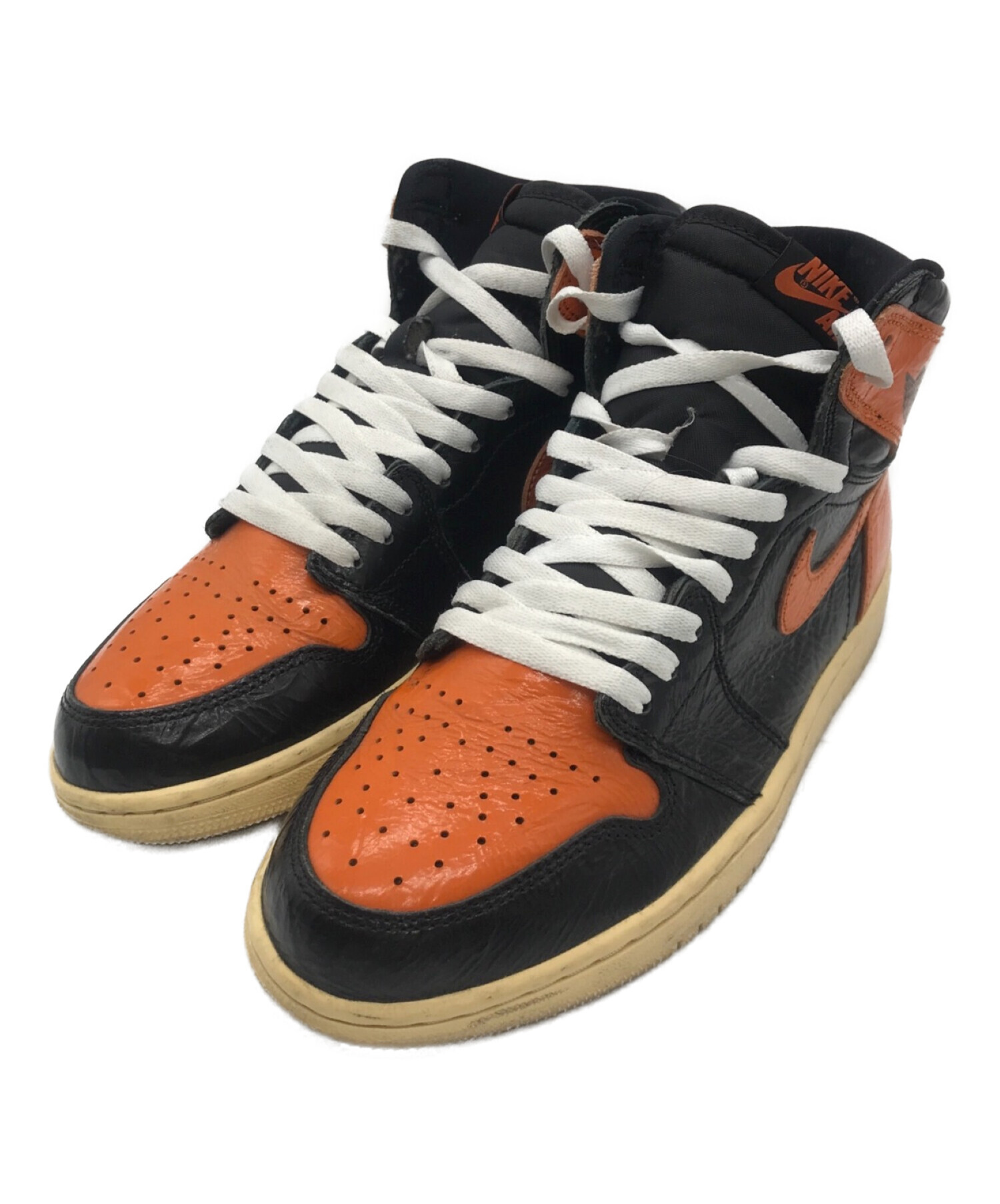 NIKE (ナイキ) AIR JORDAN 1 RETRO HIGH OG オレンジ サイズ:26.5㎝（US8.5）