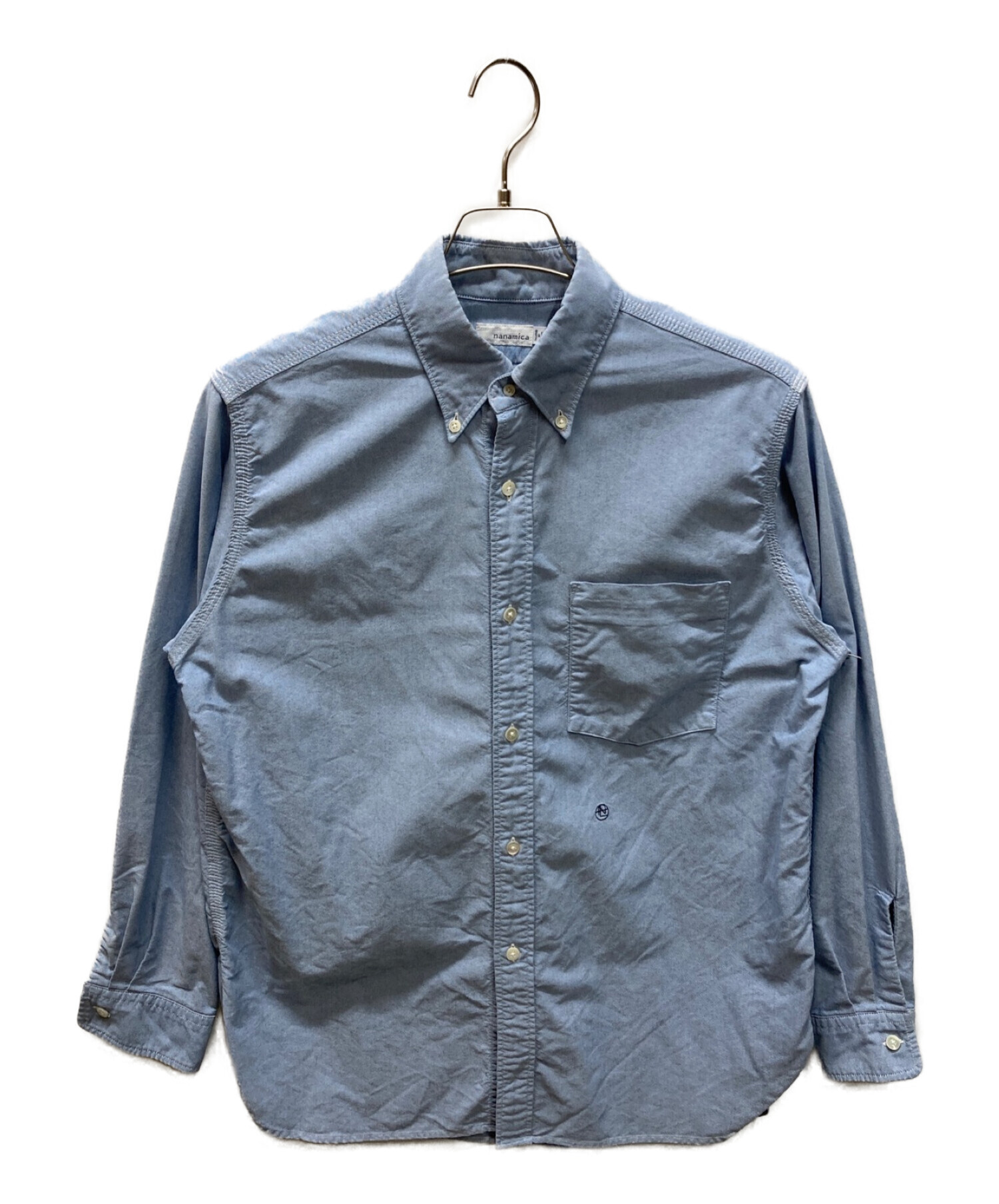 中古・古着通販】nanamica (ナナミカ) Button Down Wind Shirt ブルー