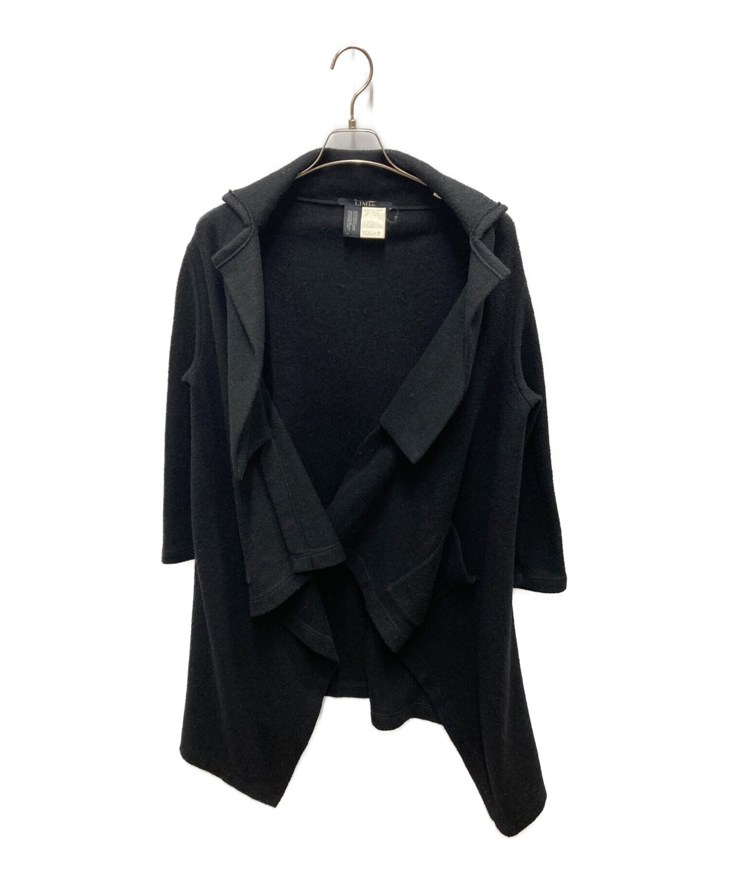 LIMI feu (リミフゥ) デザインウールコート ブラック サイズ:S