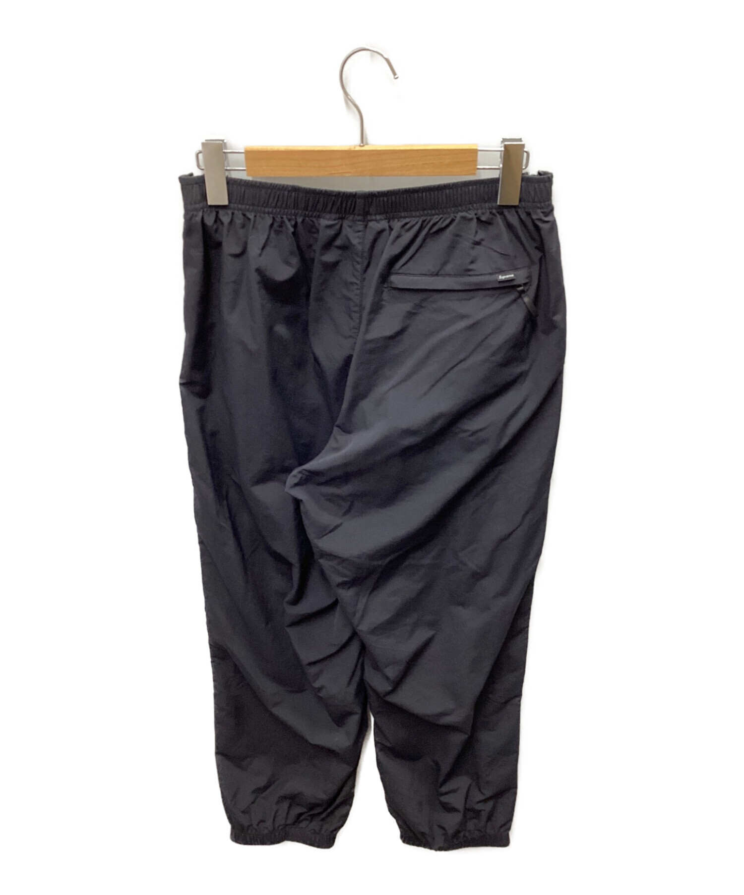 SUPREME Full Zip Baggy Warm Up Pant 黒, Mナイロン