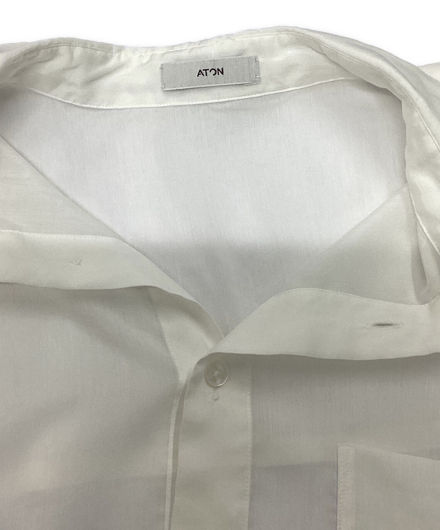 中古・古着通販】ATON (エイトン) COTTON SILK LAWNオーバーサイズ