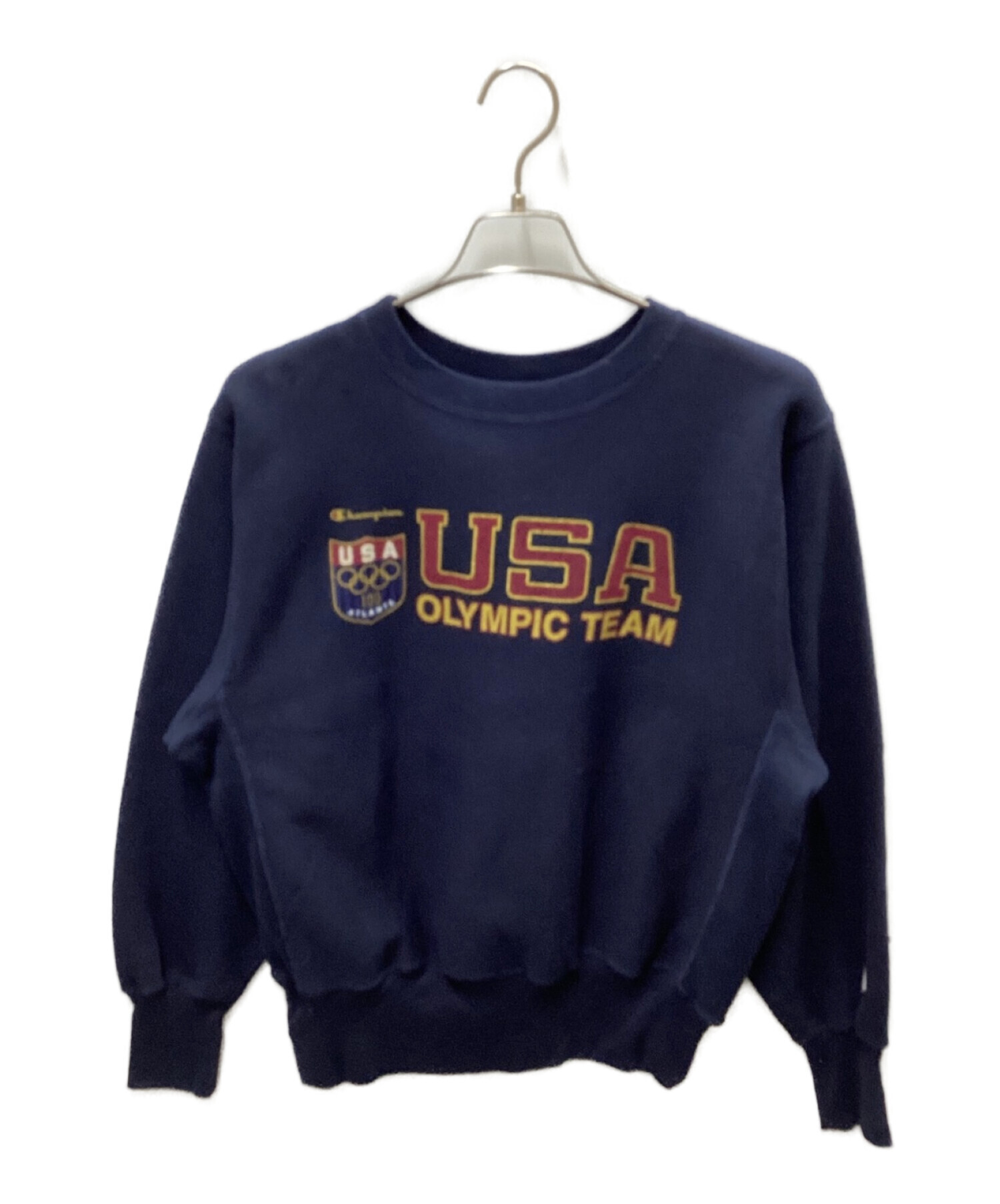 Champion REVERSE WEAVE (チャンピオン リバースウィーブ) [古着]USA OLYMPIC TEAMプリントスウェット ネイビー  サイズ:M