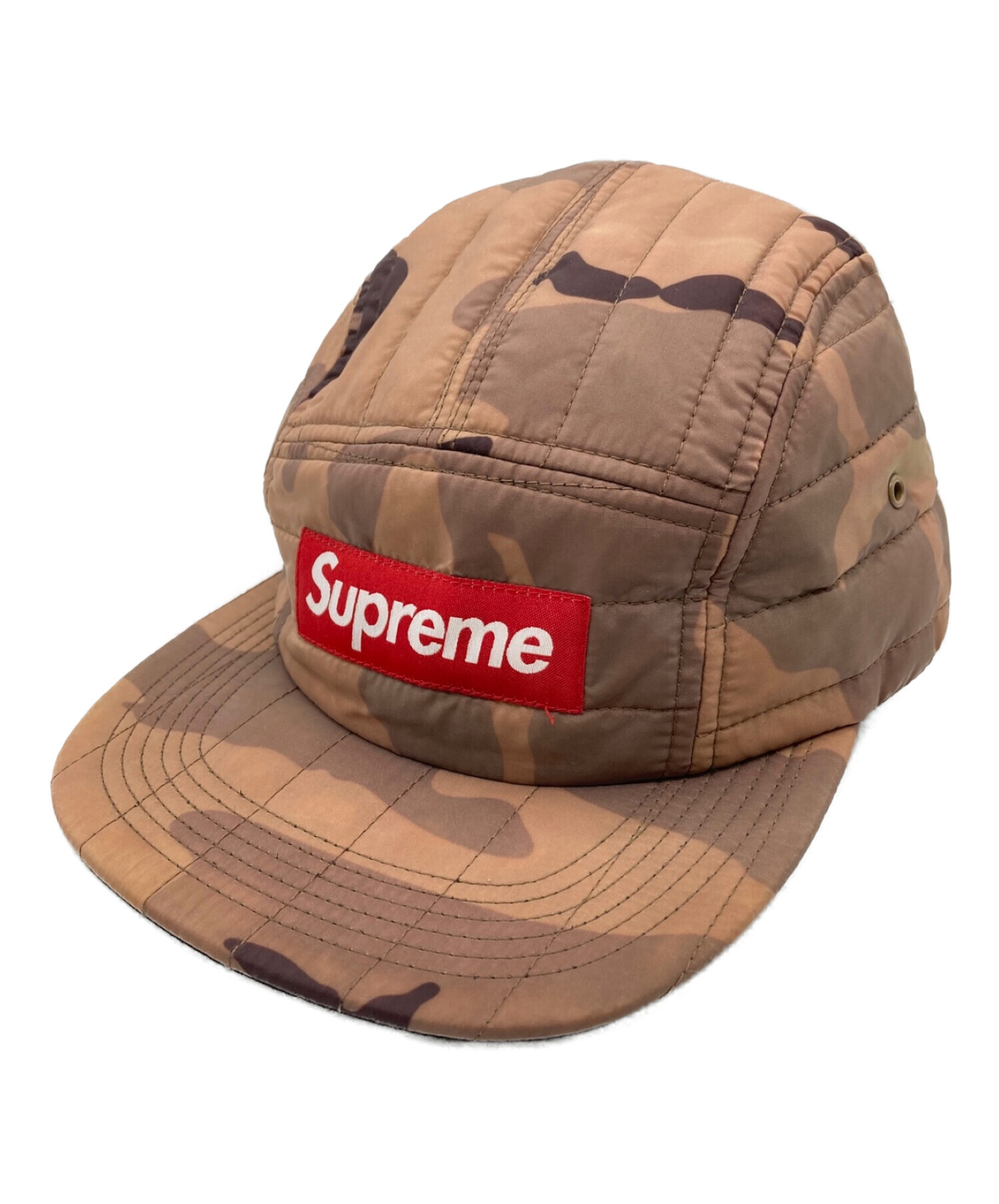 SUPREME (シュプリーム) quilted camp cap ブラウン