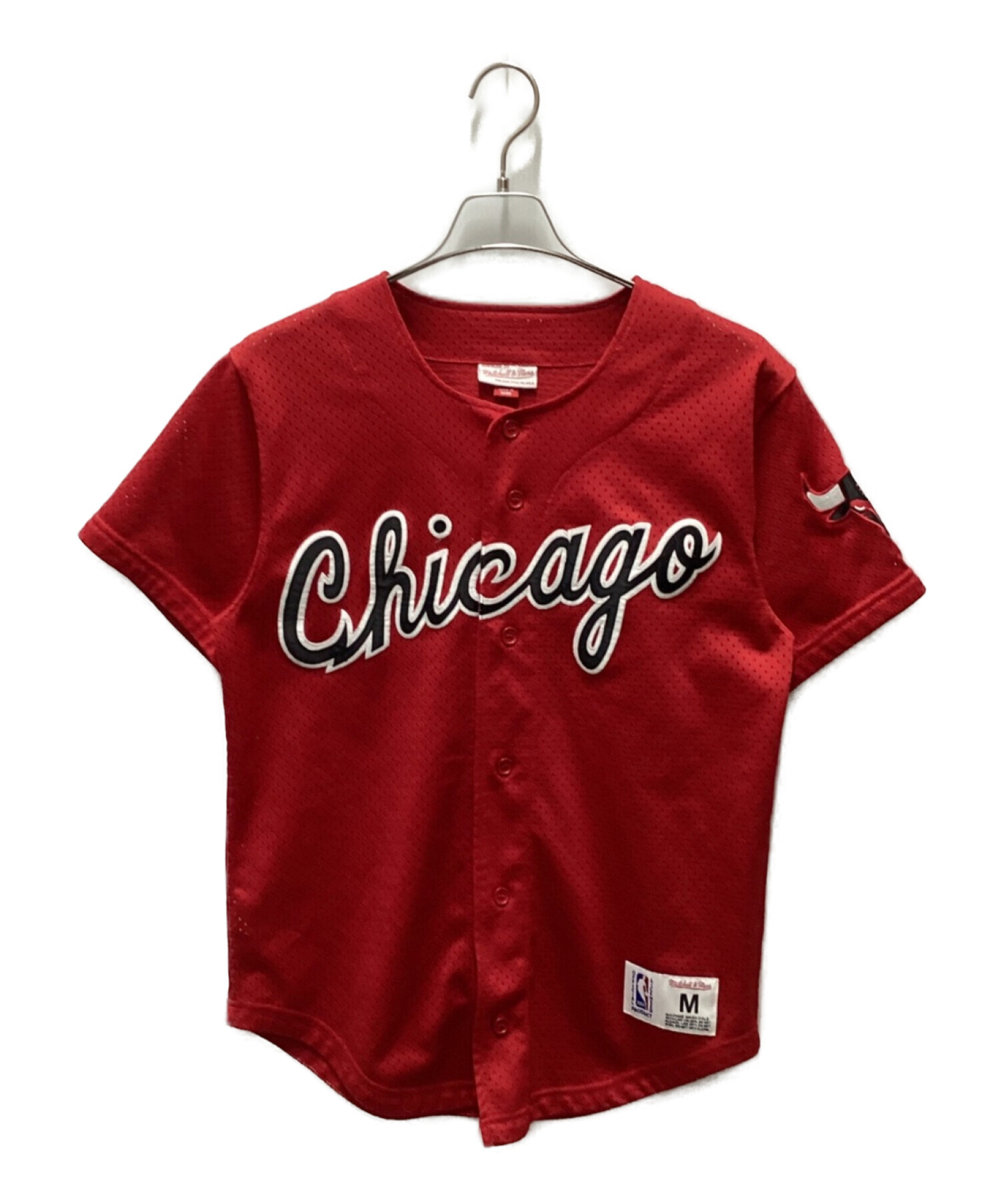 MITCHELL & NESS (ミッチェルアンドネス) Mesh Jersey レッド サイズ:M