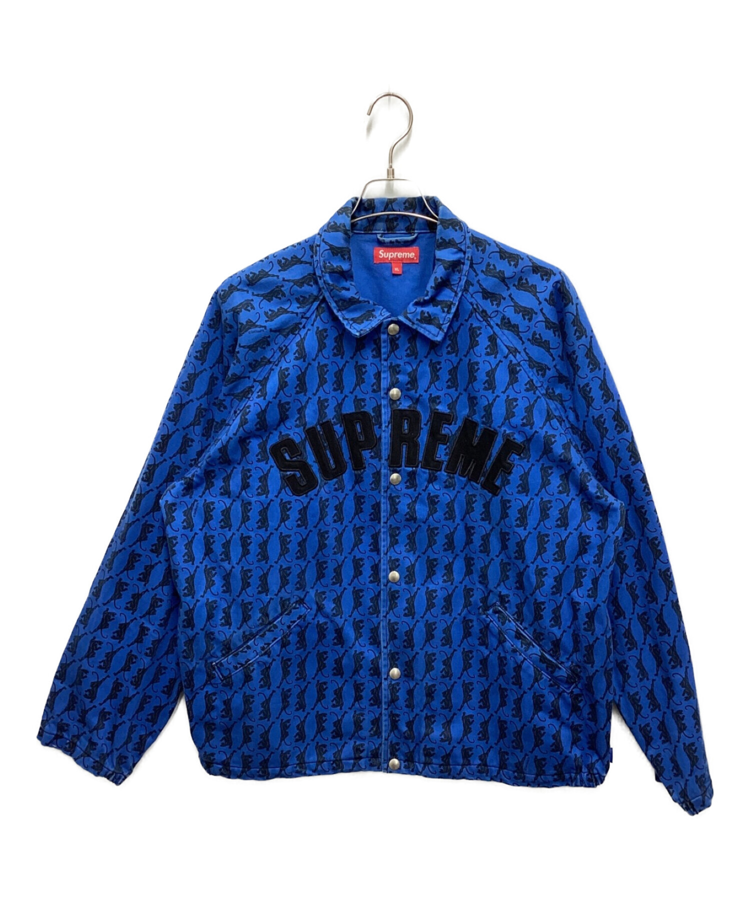 Supreme (シュプリーム) SNAP FRONT TWILL JACKET ブルー サイズ:XL