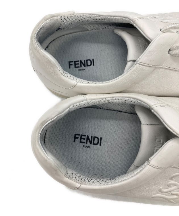 中古・古着通販】FENDI (フェンディ) レザーローカットスニーカー