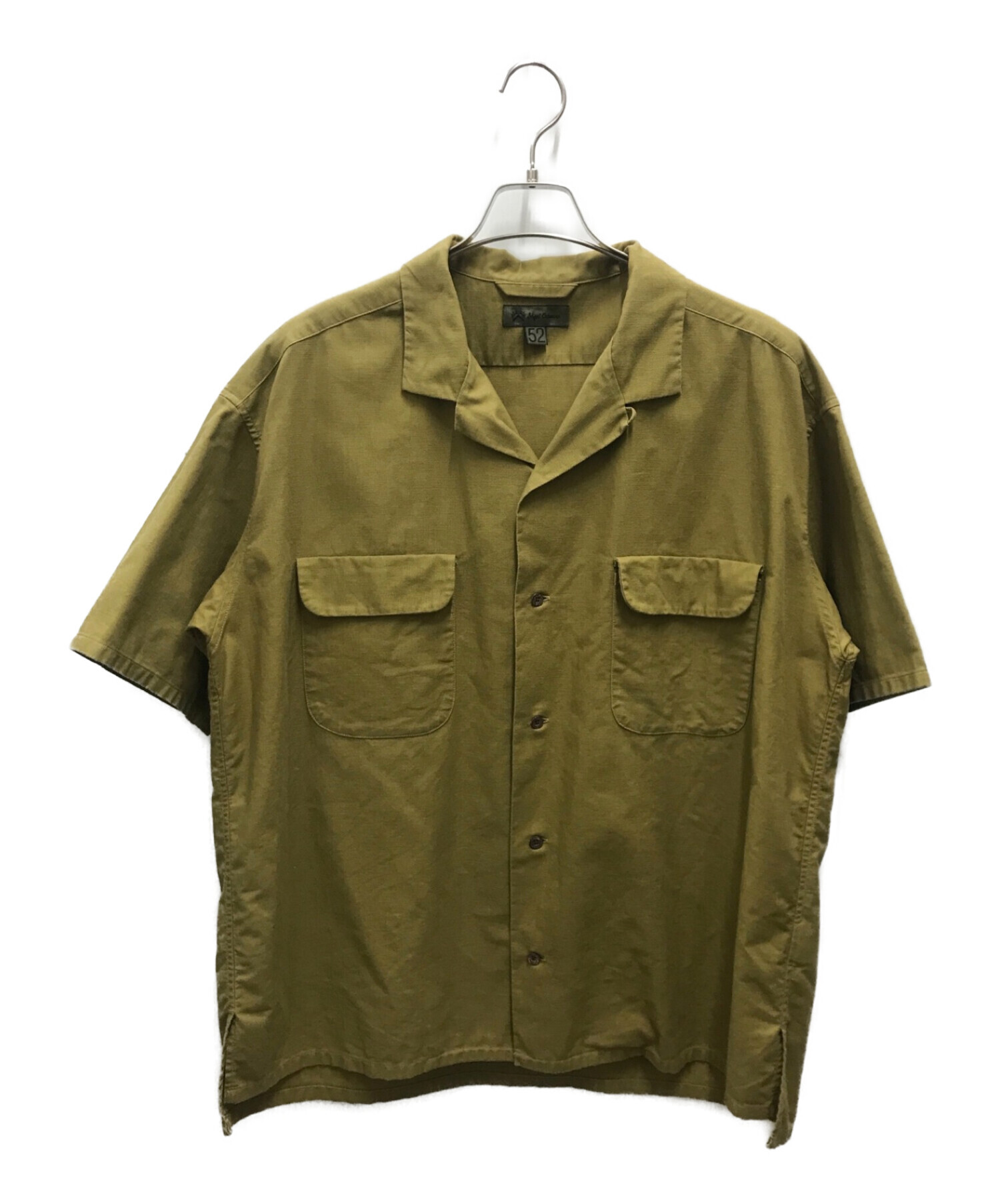 NIGEL CABOURN (ナイジェルケーボン) オープンカラーシャツ オリーブ サイズ:52（L）