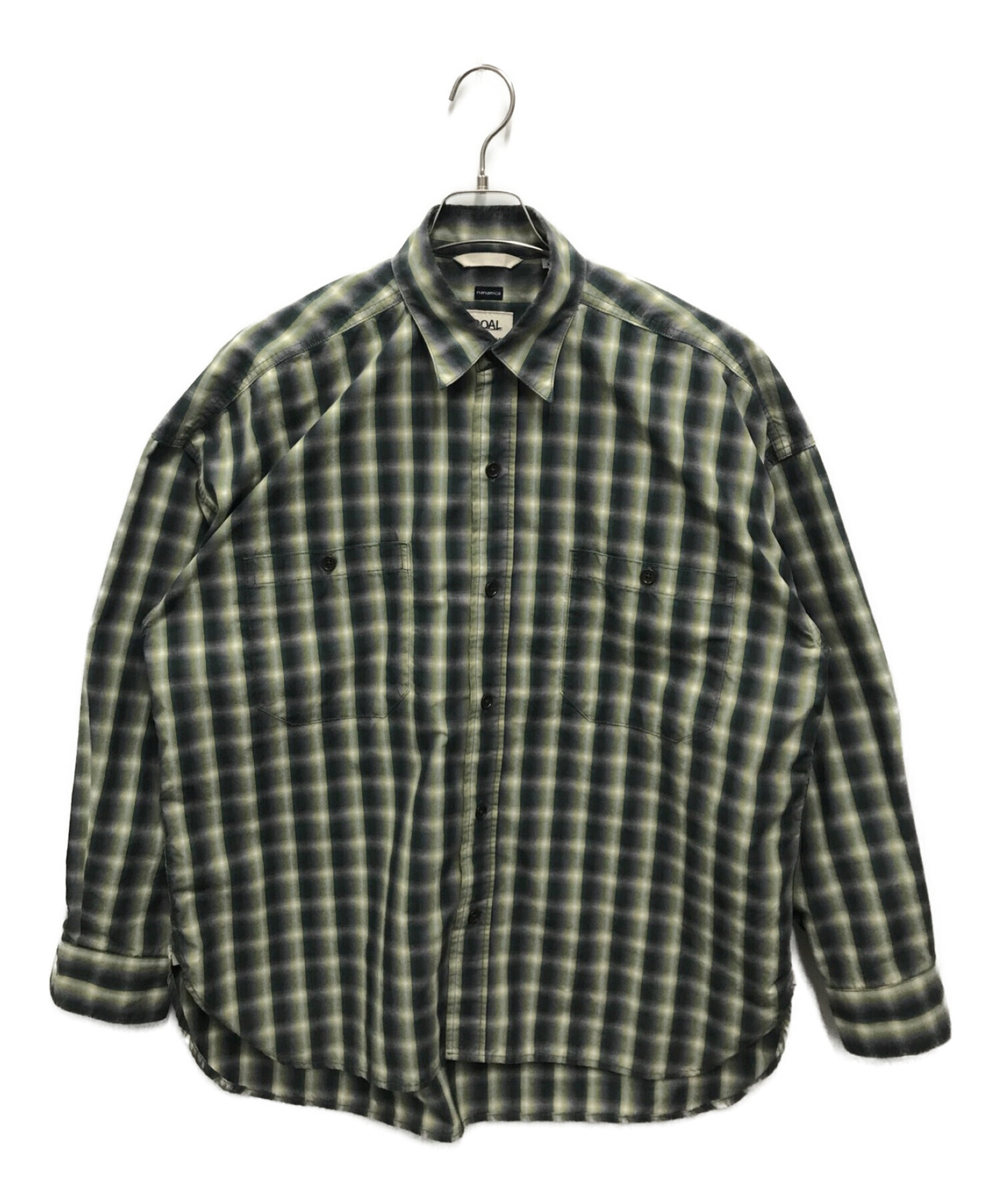 中古・古着通販】nanamica (ナナミカ) check deck shirts グリーン サイズ:XS｜ブランド・古着通販  トレファク公式【TREFAC FASHION】スマホサイト