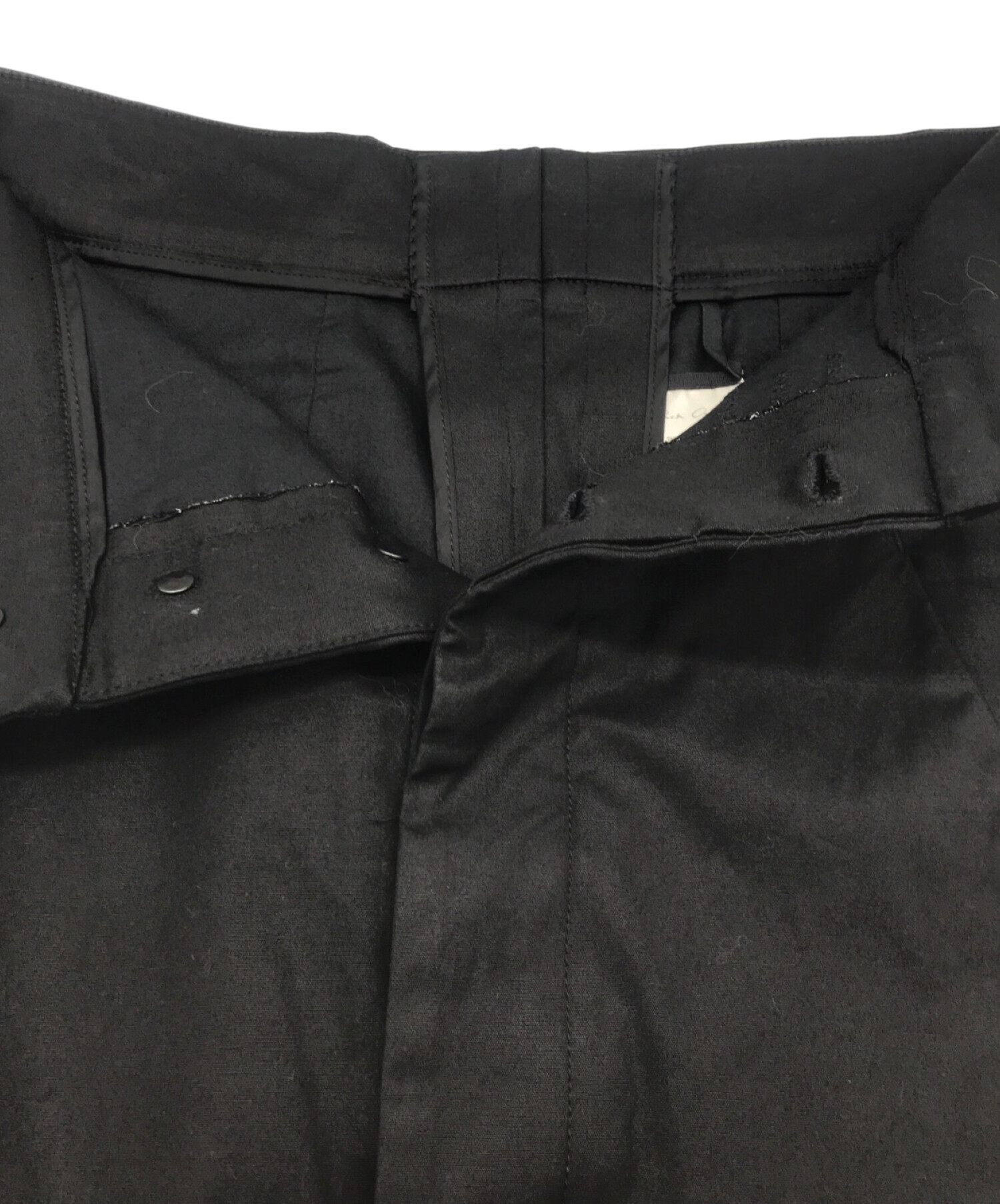 中古・古着通販】RICK OWENS (リック オウエンス) ハイウエストパンツ ブラック サイズ:46｜ブランド・古着通販  トレファク公式【TREFAC FASHION】スマホサイト