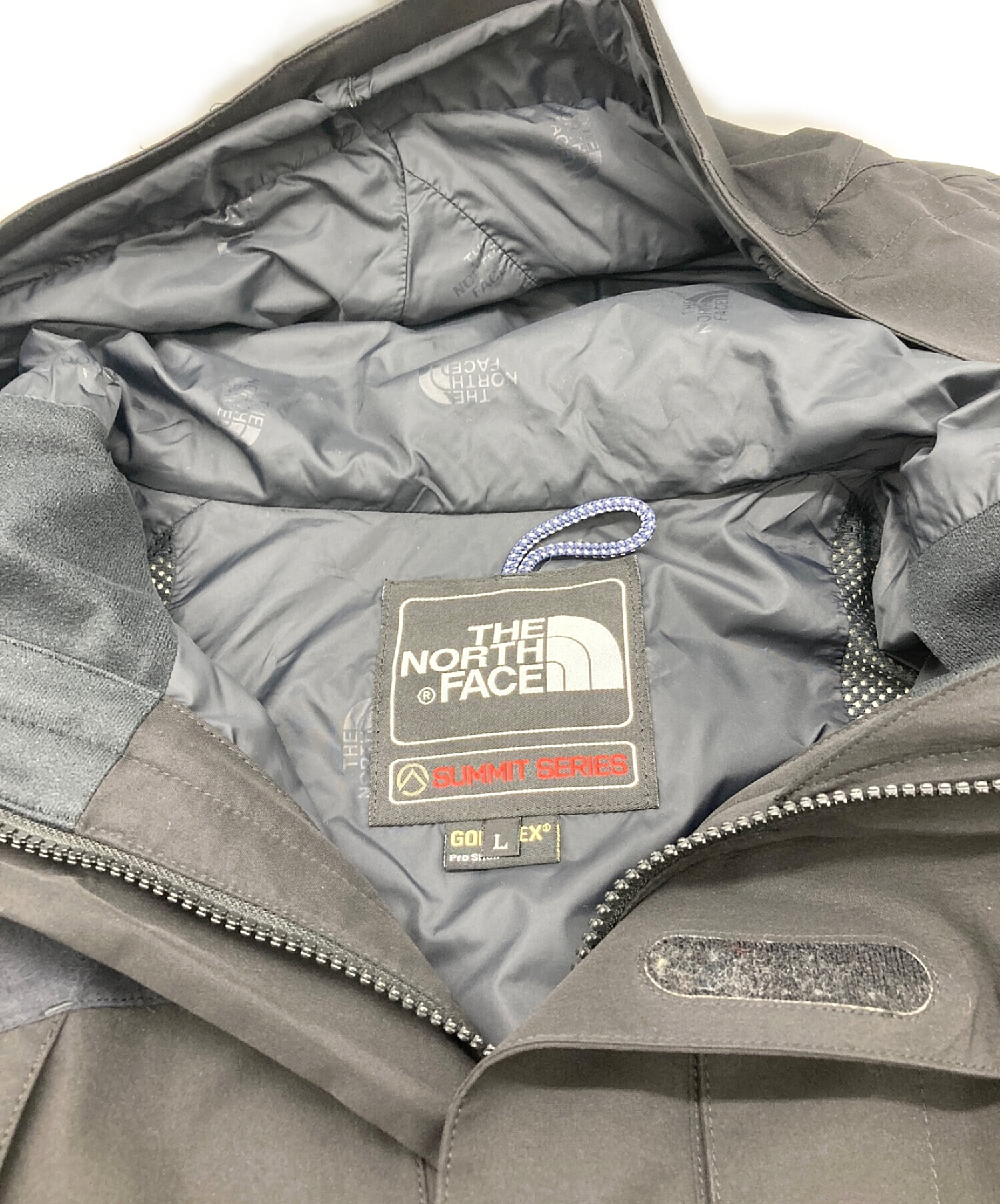 THE NORTH FACE (ザ ノース フェイス) MOUNTAIN JACKET SUMMIT SERIES ネイビー×ブラック サイズ:L