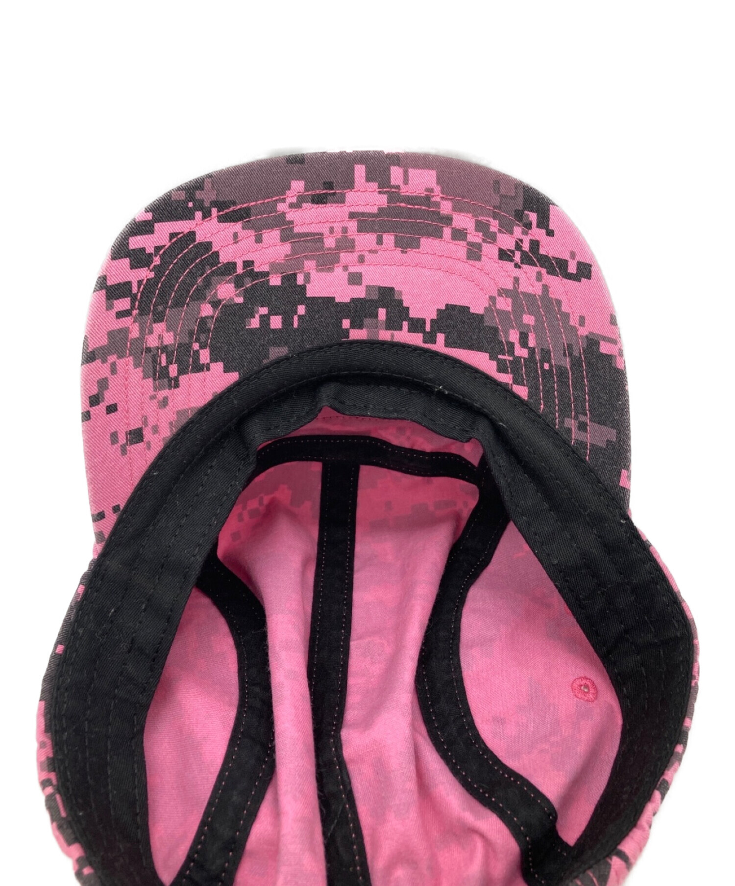 SUPREME (シュプリーム) NYCO TWILL CAMP CAP ピンク サイズ:M
