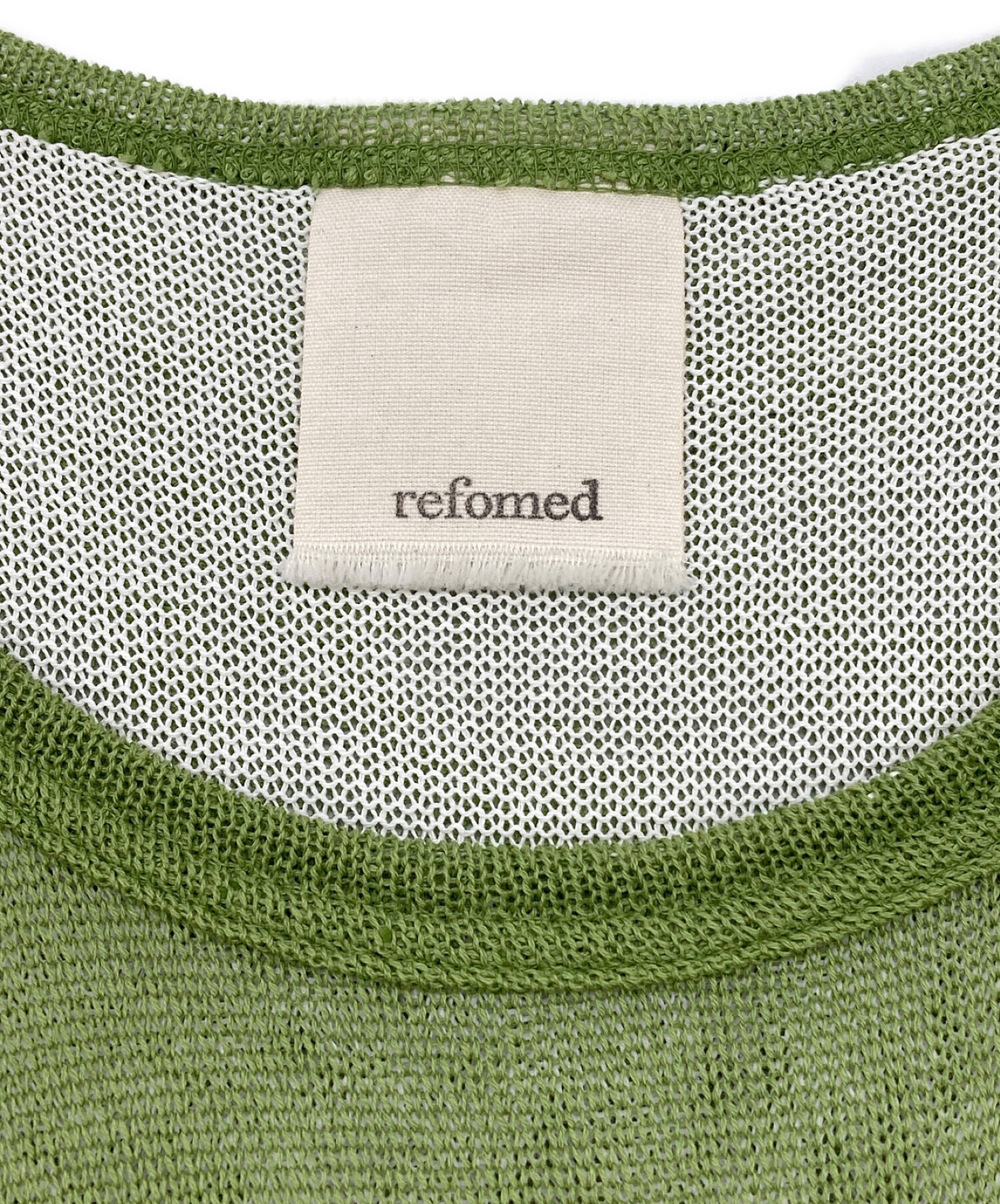 refomed (リフォメッド) ニットベスト グリーン サイズ:3（L）