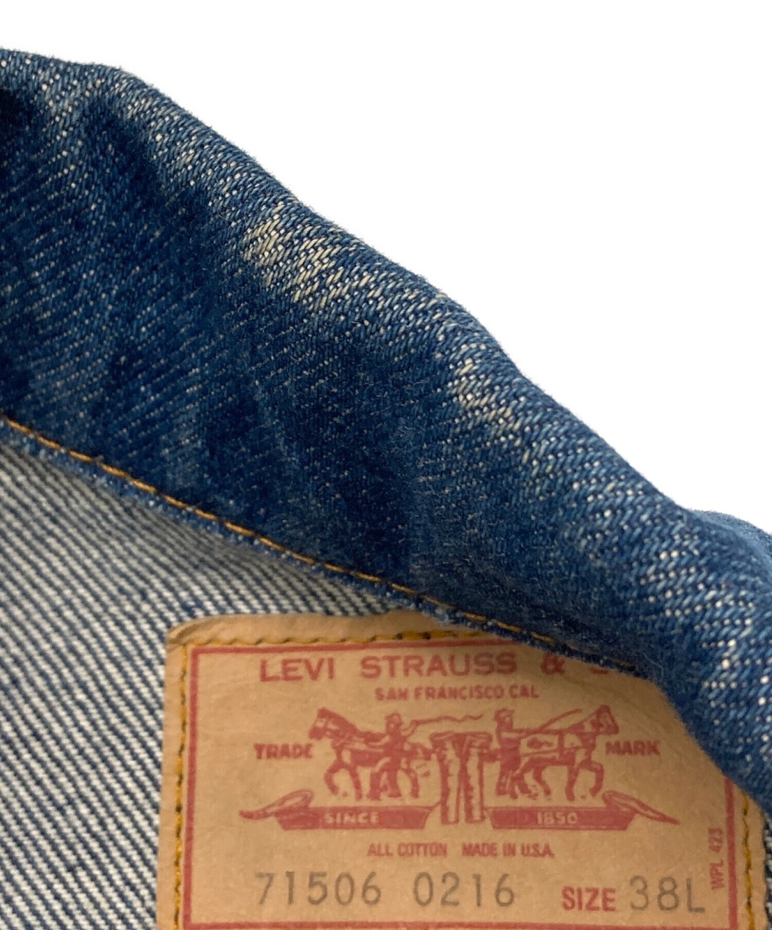 中古・古着通販】LEVI'S (リーバイス) デニムジャケット ブルー サイズ