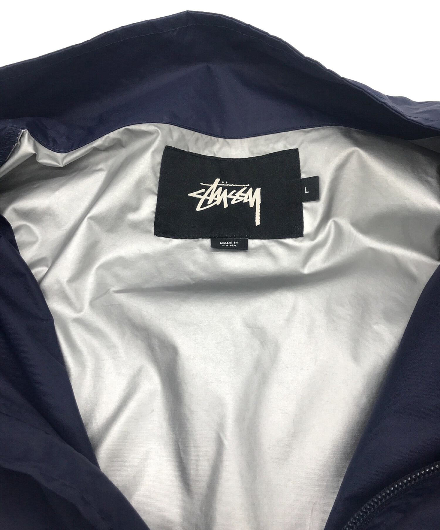 中古・古着通販】stussy (ステューシー) NYLON WARM UP JACKET