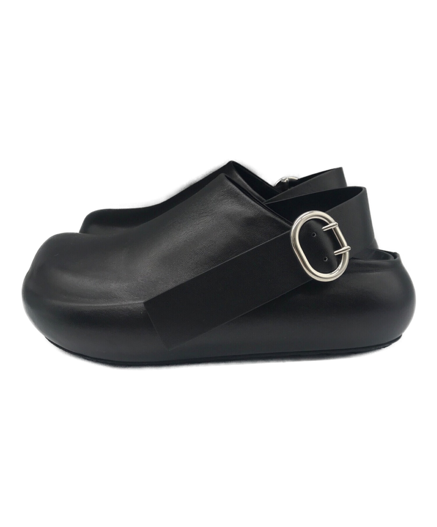 JIL SANDER (ジルサンダー) Fussbet Clog Mule Nappa Setanil ブラック サイズ:23cm