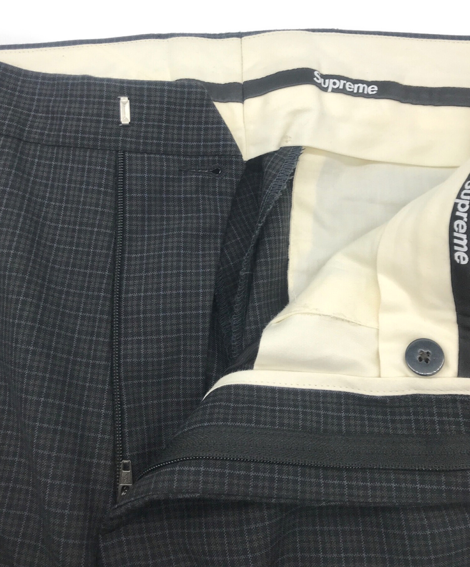 SUPREME (シュプリーム) 「Plaid Suit」チェック セットアップスーツ グレー サイズ:s（30）
