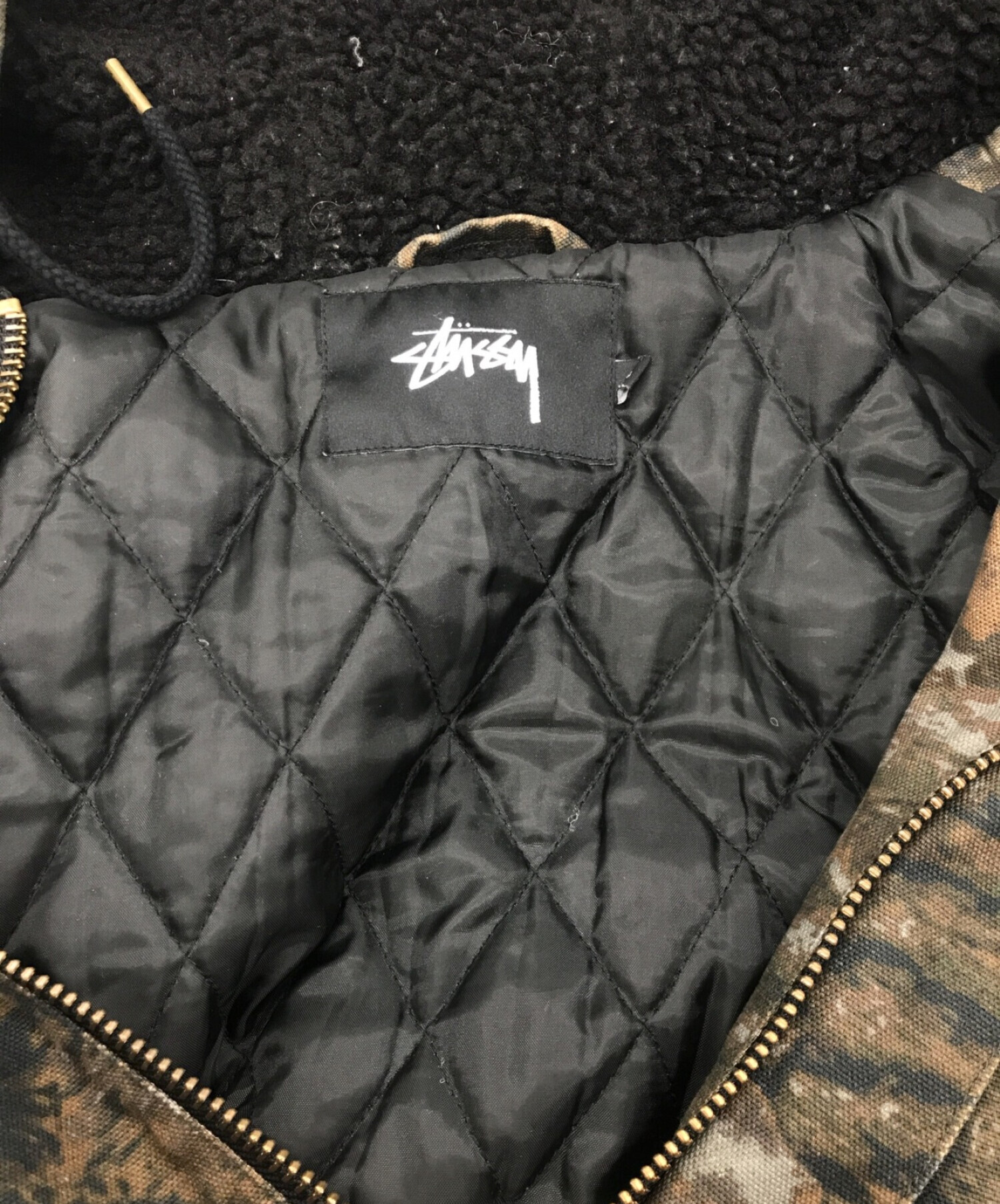 stussy (ステューシー) リアルツリーカモダックジャケット オリーブ サイズ:XL