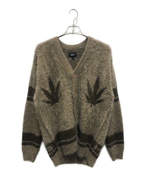 中古・古着通販】HUF (ハフ) PRESURES OUTRO CARDIGAN ブラウン サイズ