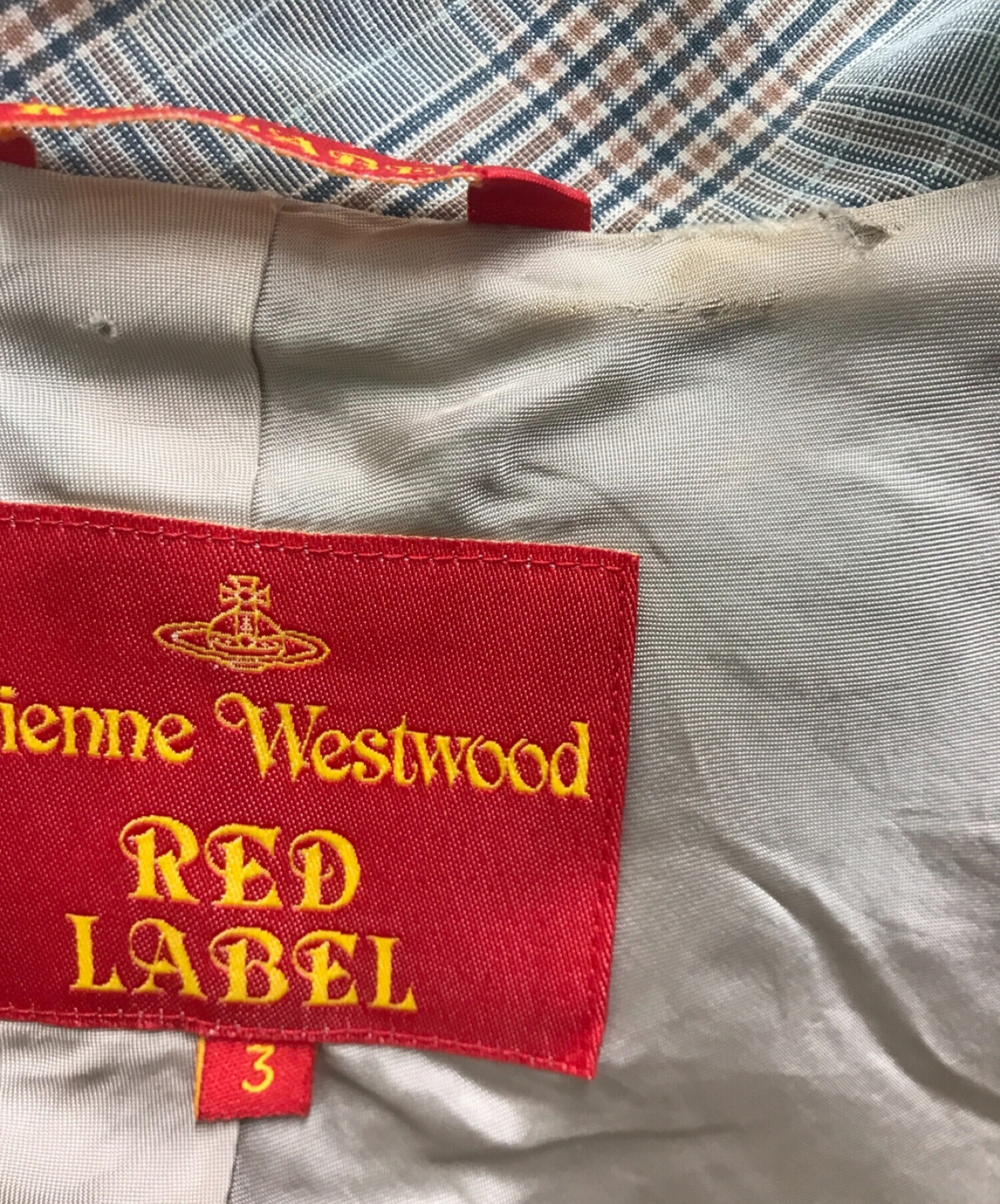 Vivienne Westwood RED LABEL (ヴィヴィアンウエストウッドレッドレーベル) ラブジャケット グレー サイズ:3