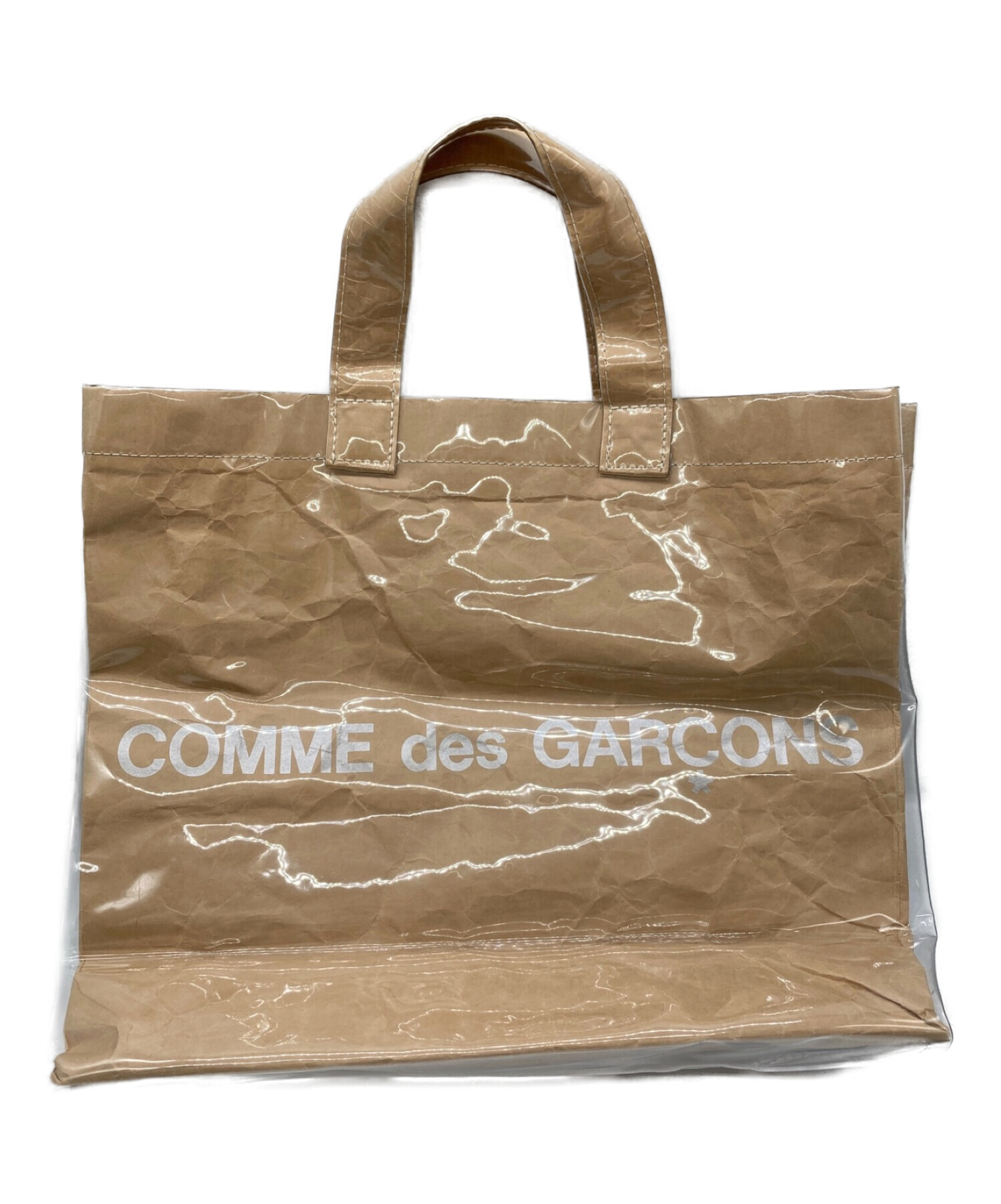COMME des GARCONS (コムデギャルソン) PVCトートバッグ ベージュ