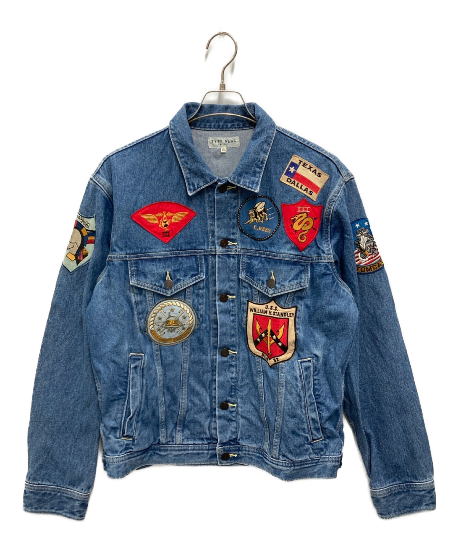 中古・古着通販】AVIREX (アヴィレックス) TOP GUN DENIM JACKET