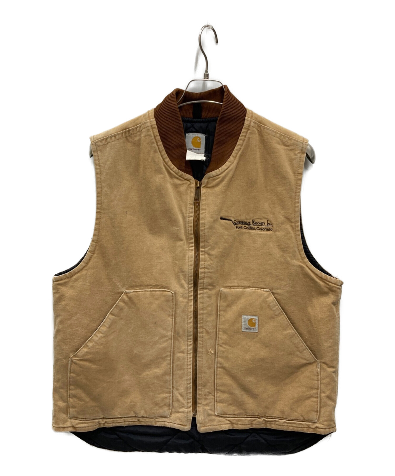 中古・古着通販】CarHartt (カーハート) ダックベスト ベージュ サイズ