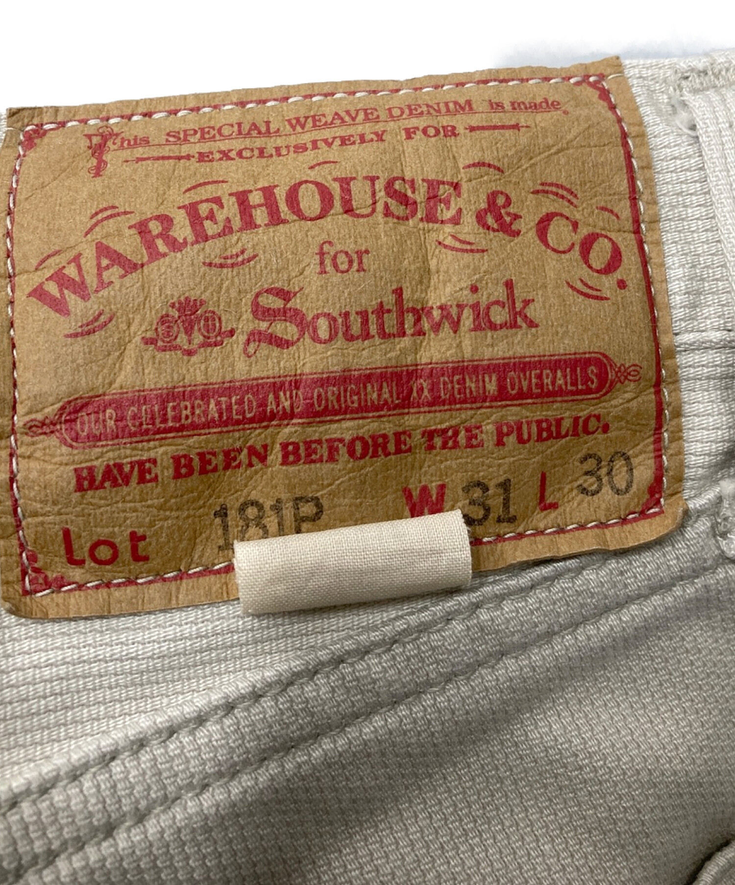 中古・古着通販】WAREHOUSE (ウエアハウス) SOUTHWICK (サウス