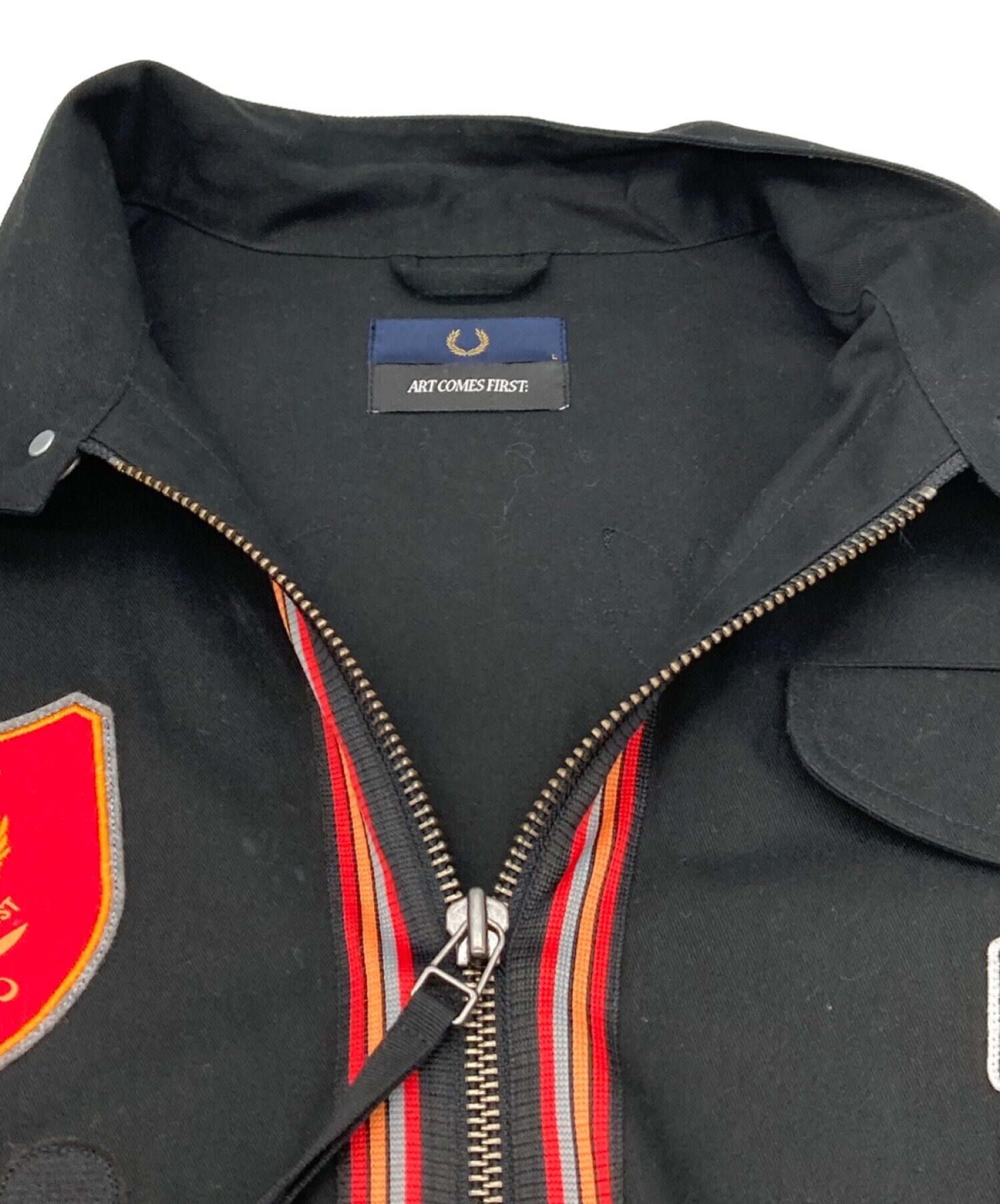 Fred Perry X Art Comes First Patch Harrington | Veste Harrington ...