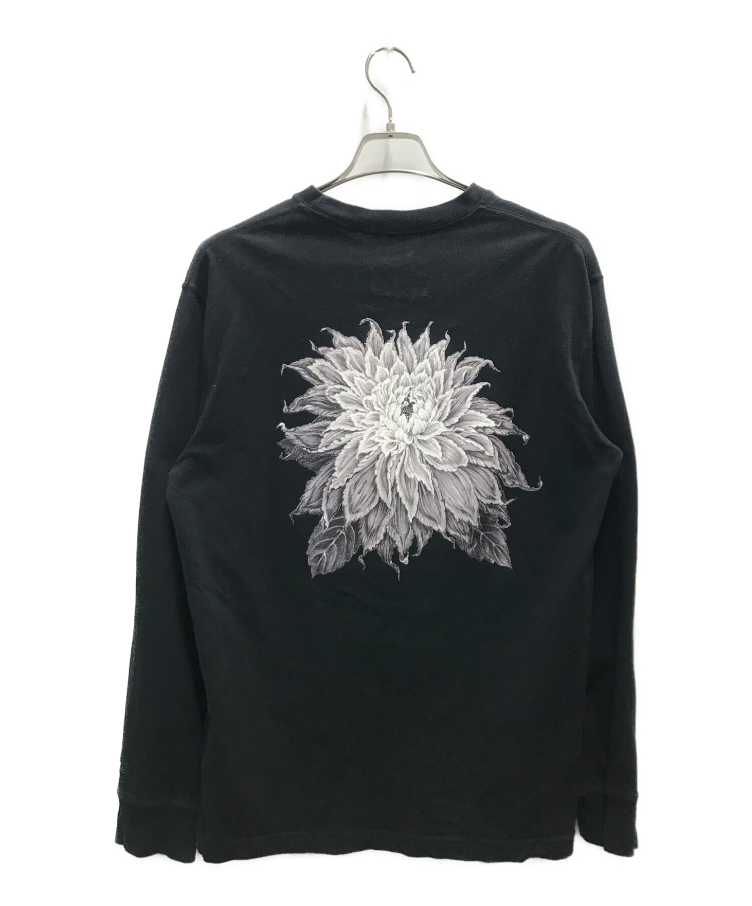 YOHJI YAMAMOTO (ヨウジヤマモト) New Era (ニューエラ) LONG SLEEVE T-SHIRT ブラック サイズ:L