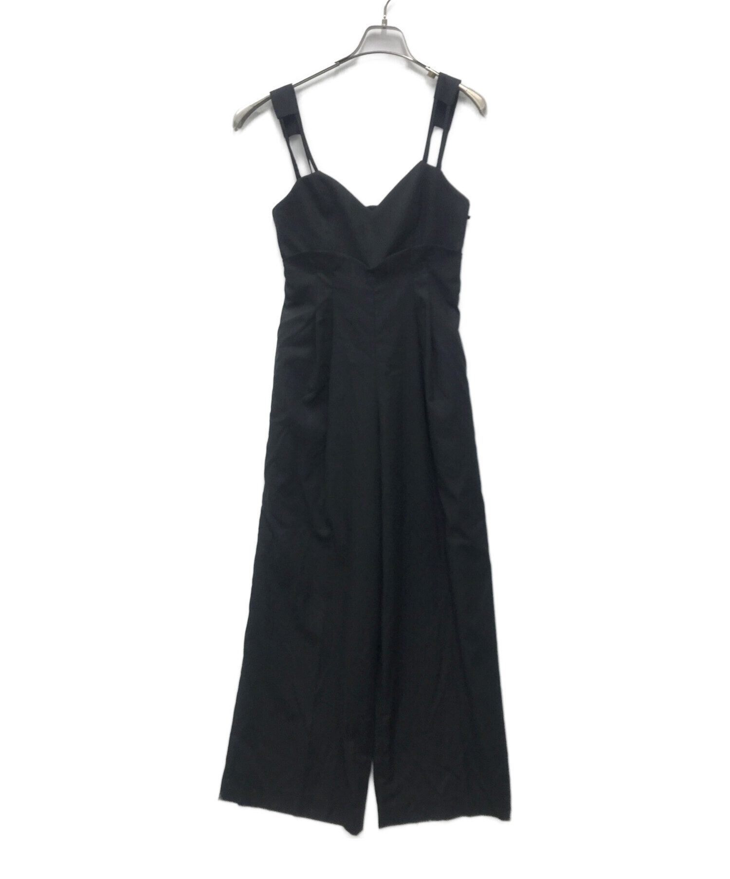 中古・古着通販】Ameri (アメリ) MEDI CORD SUSPENDER WIDE PANTS ブラック サイズ:S｜ブランド・古着通販  トレファク公式【TREFAC FASHION】スマホサイト