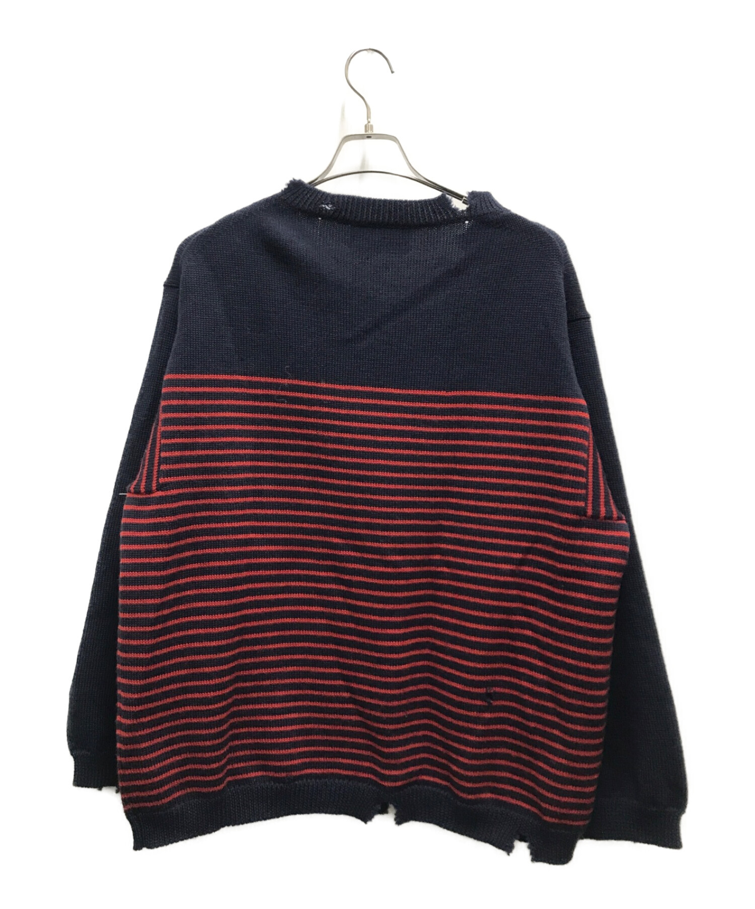 中古・古着通販】NOMA t.d. (ノーマティーディー) Damage Strip Knit