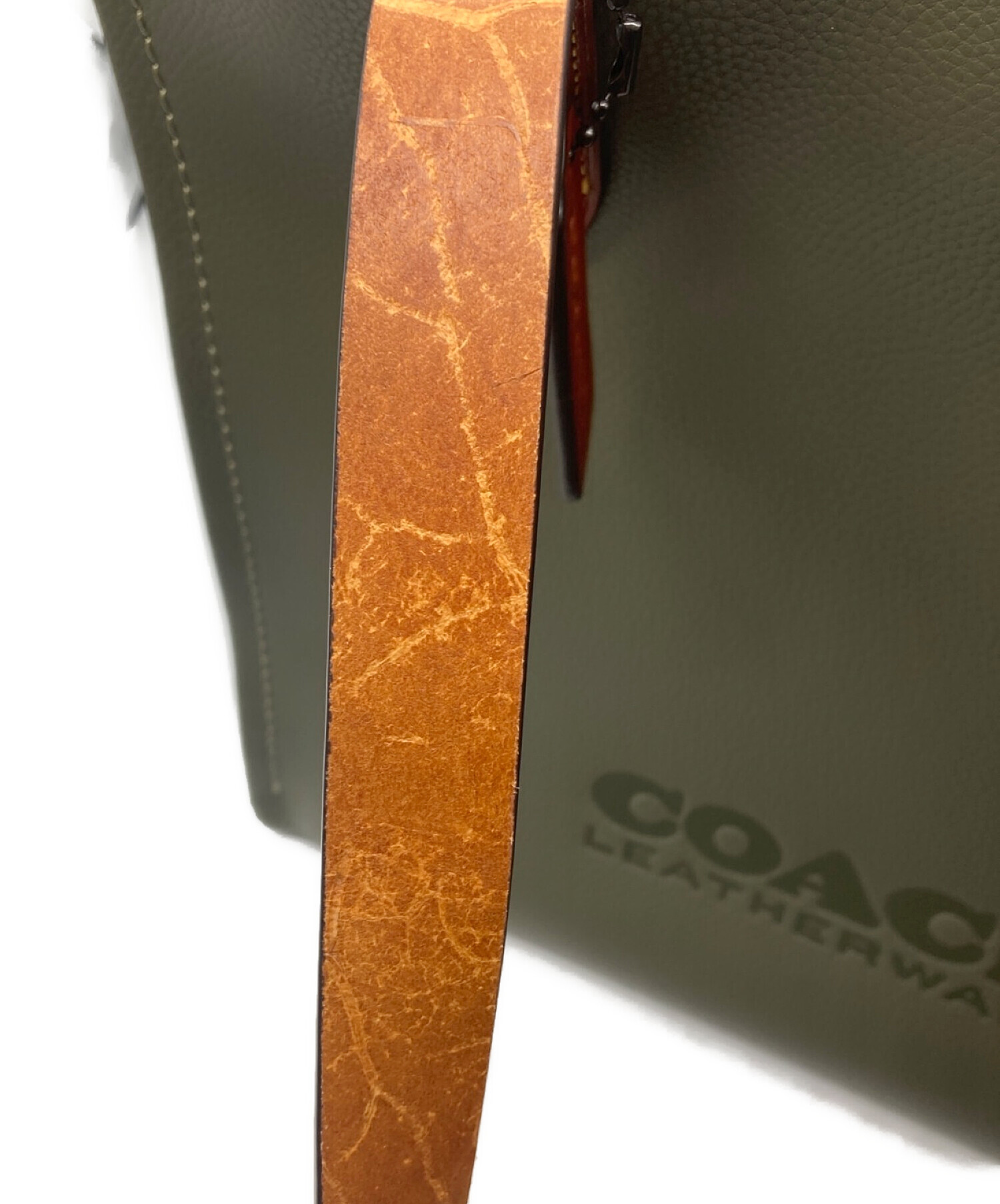 COACH (コーチ) リレー トート 34 カーキ