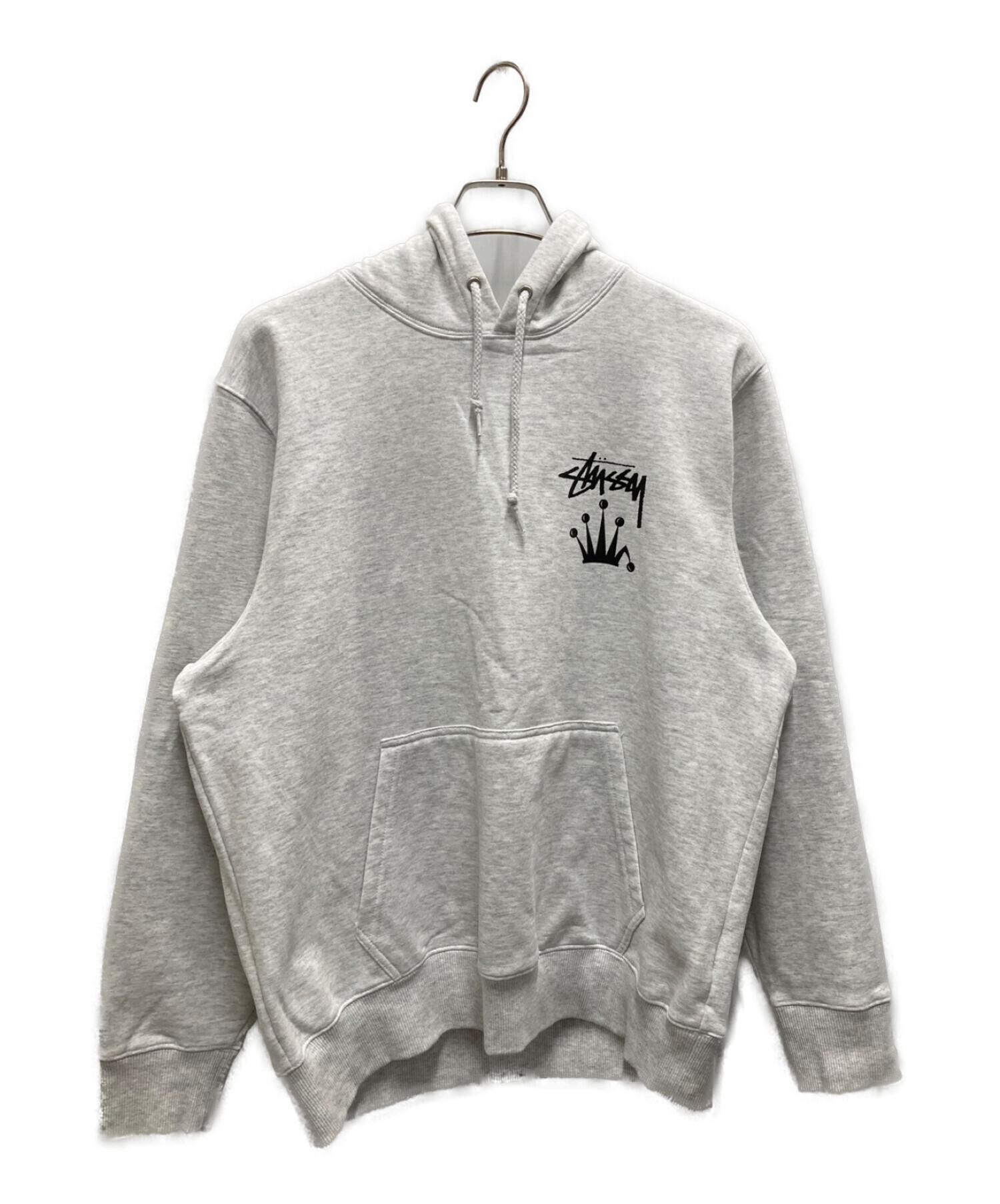 中古・古着通販】stussy (ステューシー) STOCK CROWN HOODIE グレー