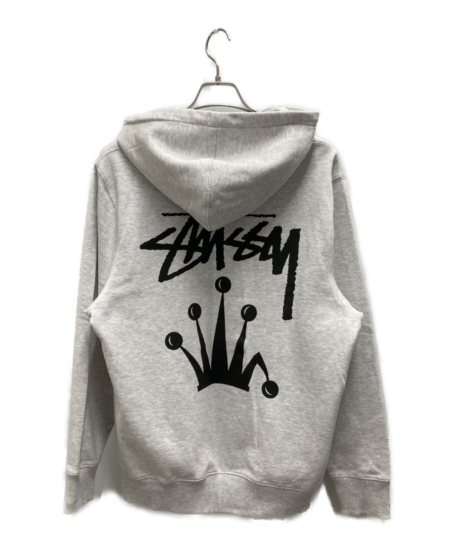 中古・古着通販】stussy (ステューシー) STOCK CROWN HOODIE グレー