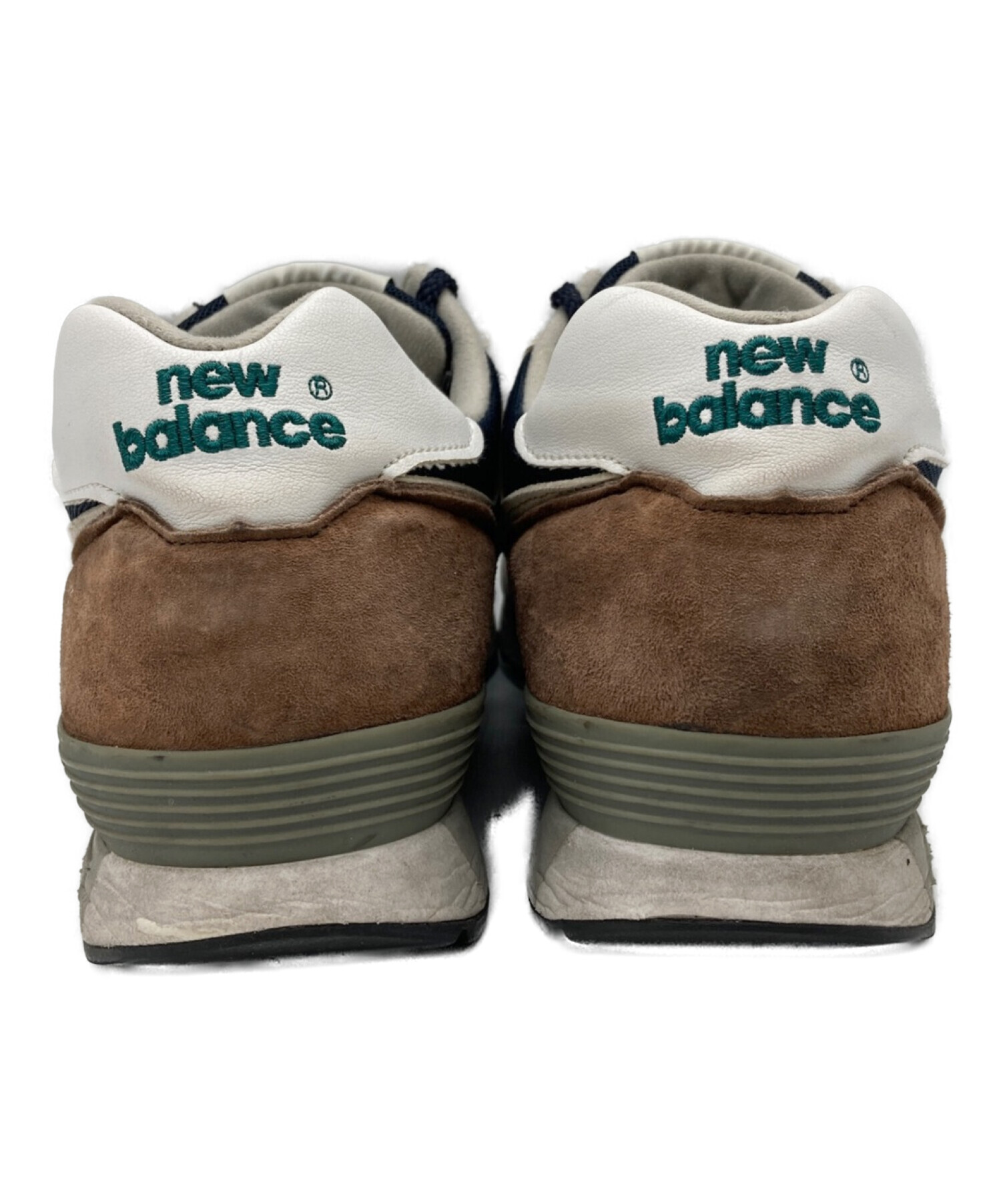 NEW BALANCE (ニューバランス) ローカットスニーカー ブルー×ベージュ サイズ:26.5㎝