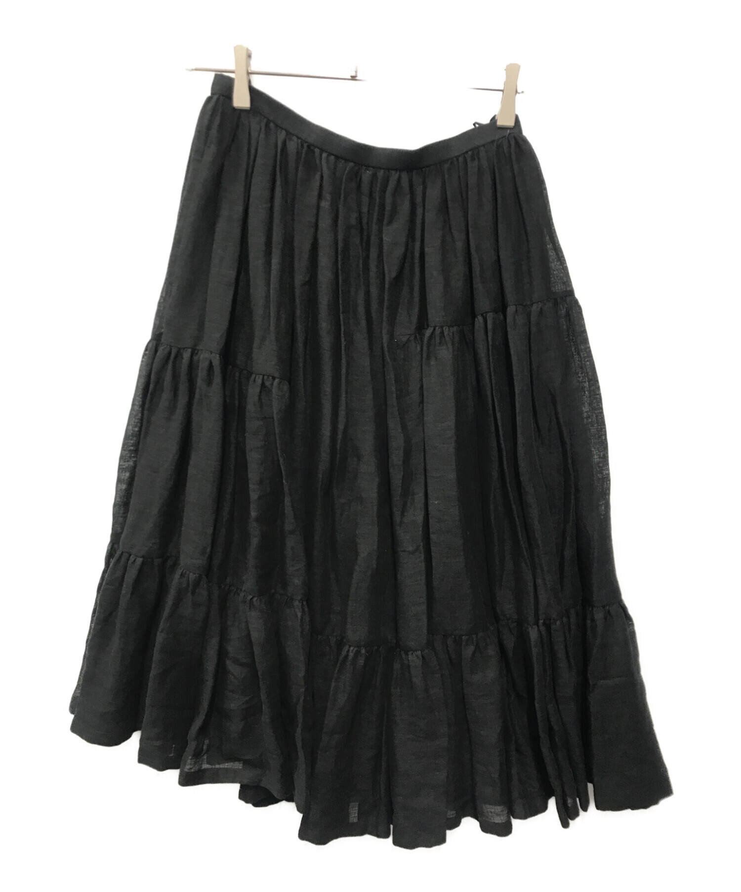 mina perhonen (ミナ ペルホネン) loistaaスカート ブラック サイズ:38